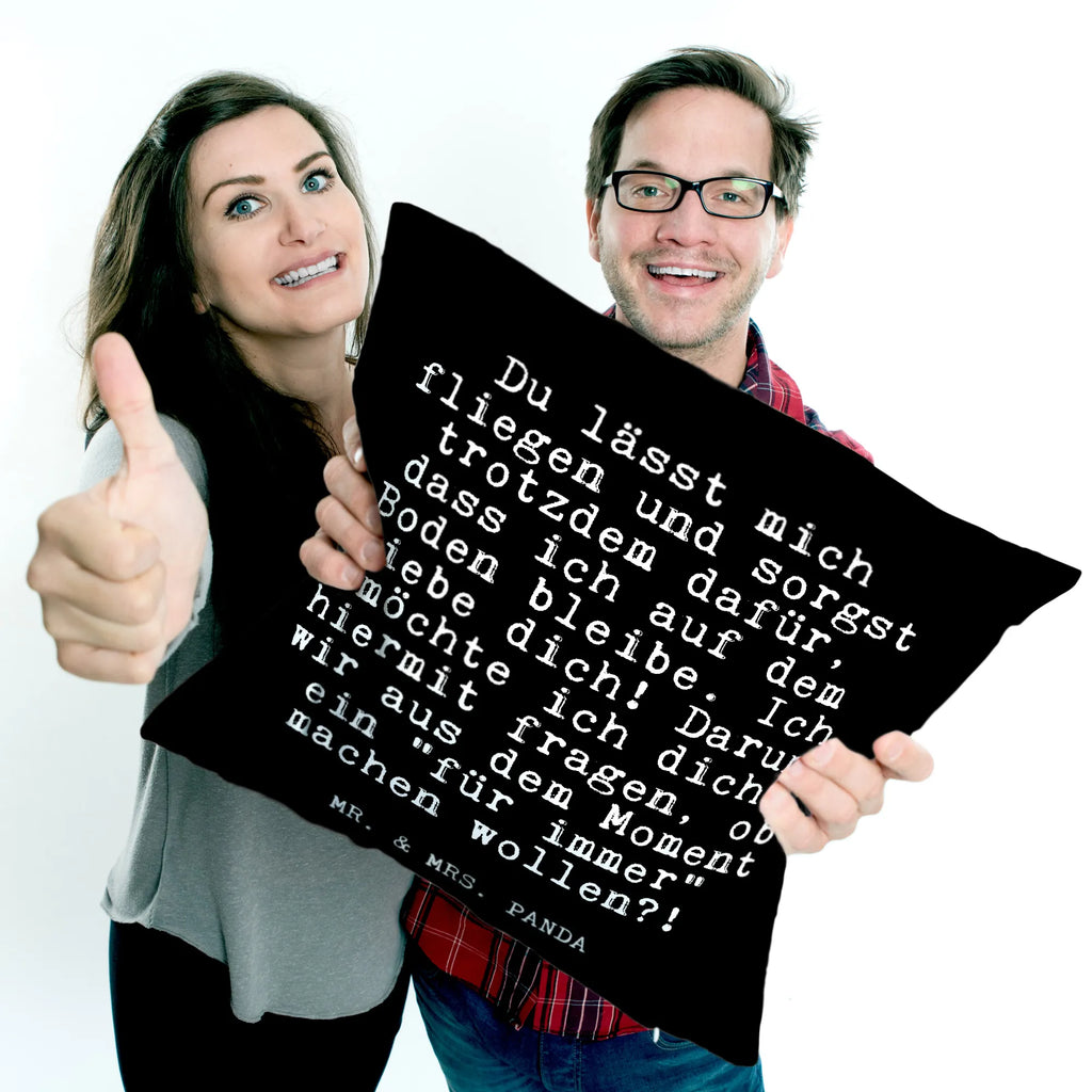 40x40 poduszka Du lässt mich fliegen... Przysłowie, przysłowia, zabawne przysłowia, mądrości, cytaty, prezenty z przysłowiami