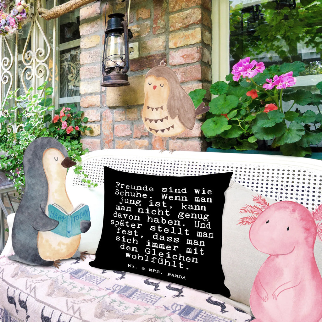 Cushion Freunde sind wie Schuhe.... soft, settee, cushion, 40 x 40, pad, sofa, fluffy, pillow case, bed, bedroom, 40x40, Pillow, couch, pillows, saying, sayings, funny, wisdom, quotes, Glizzer Spell Proverbs Wisdom Quotes Funny Wisdom Words