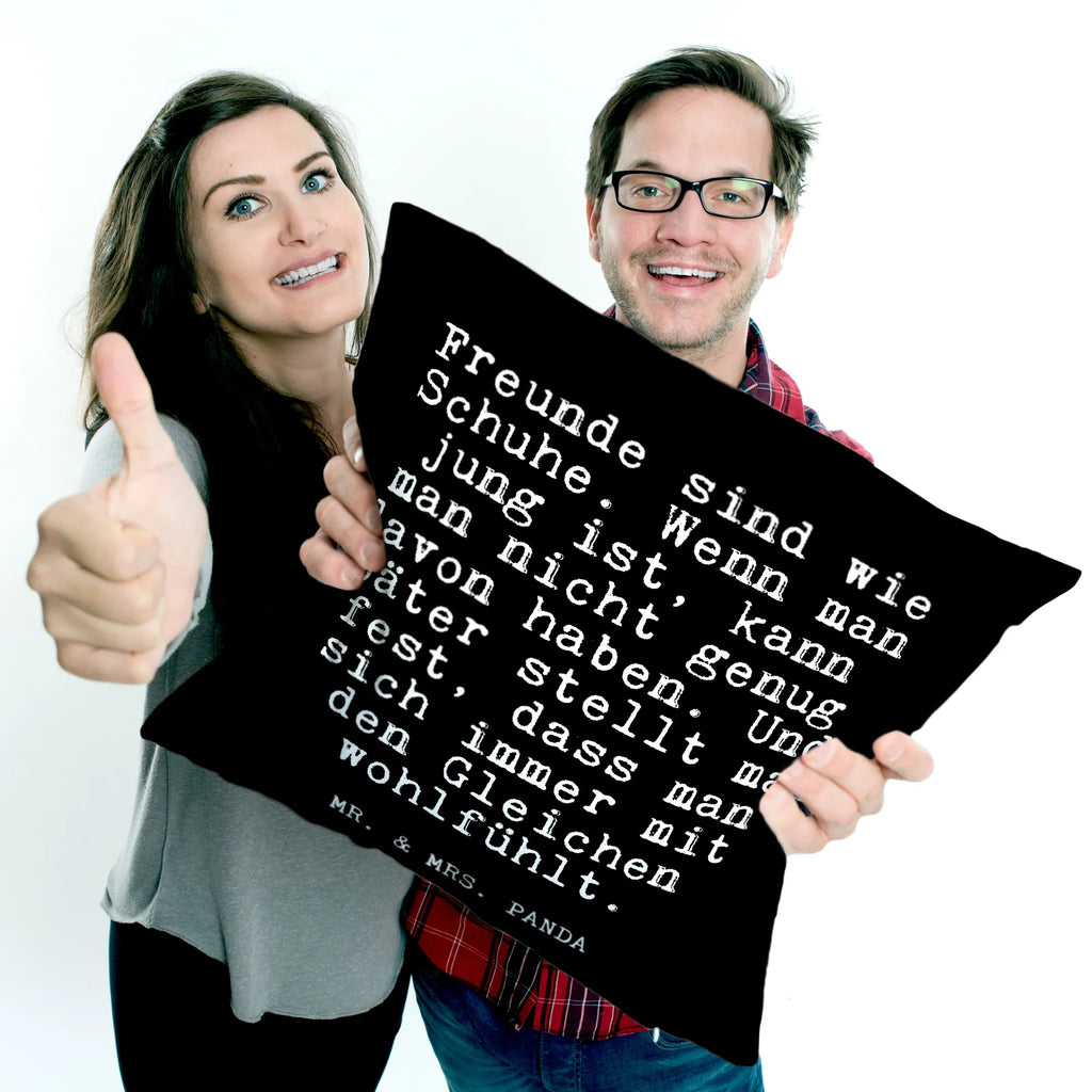 Cushion Freunde sind wie Schuhe.... soft, settee, cushion, 40 x 40, pad, sofa, fluffy, pillow case, bed, bedroom, 40x40, Pillow, couch, pillows, saying, sayings, funny, wisdom, quotes, Glizzer Spell Proverbs Wisdom Quotes Funny Wisdom Words