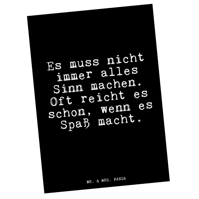 Pocztówka Es muss nicht immer...