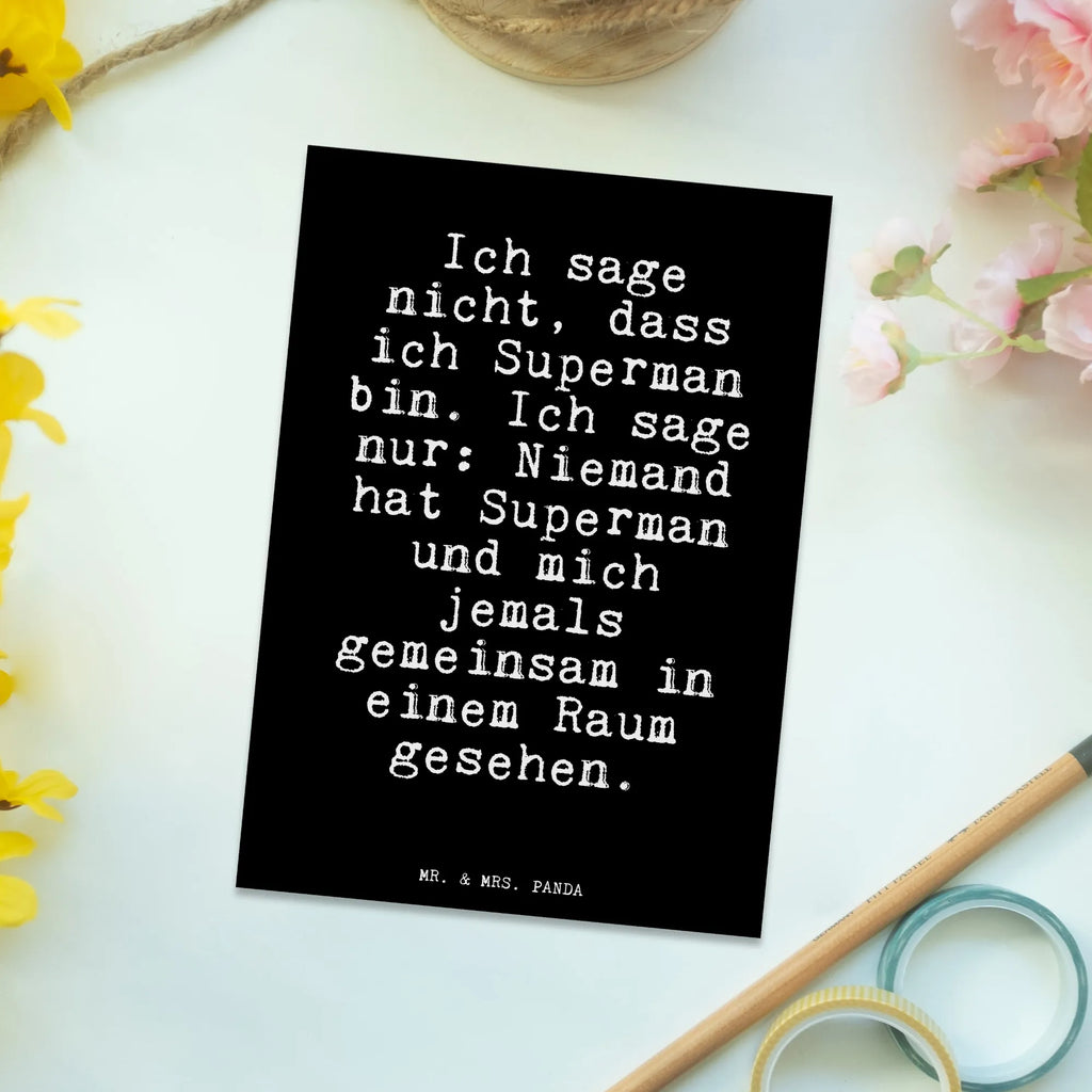 Postcard Ich sage nicht, dass... letter, paper, postcards, gift, gift card, invitation, card, invitation card, Postcard, saying, sayings, funny, wisdom, quotes, Glizzer Spell Proverbs Wisdom Quotes Funny Wisdom Words