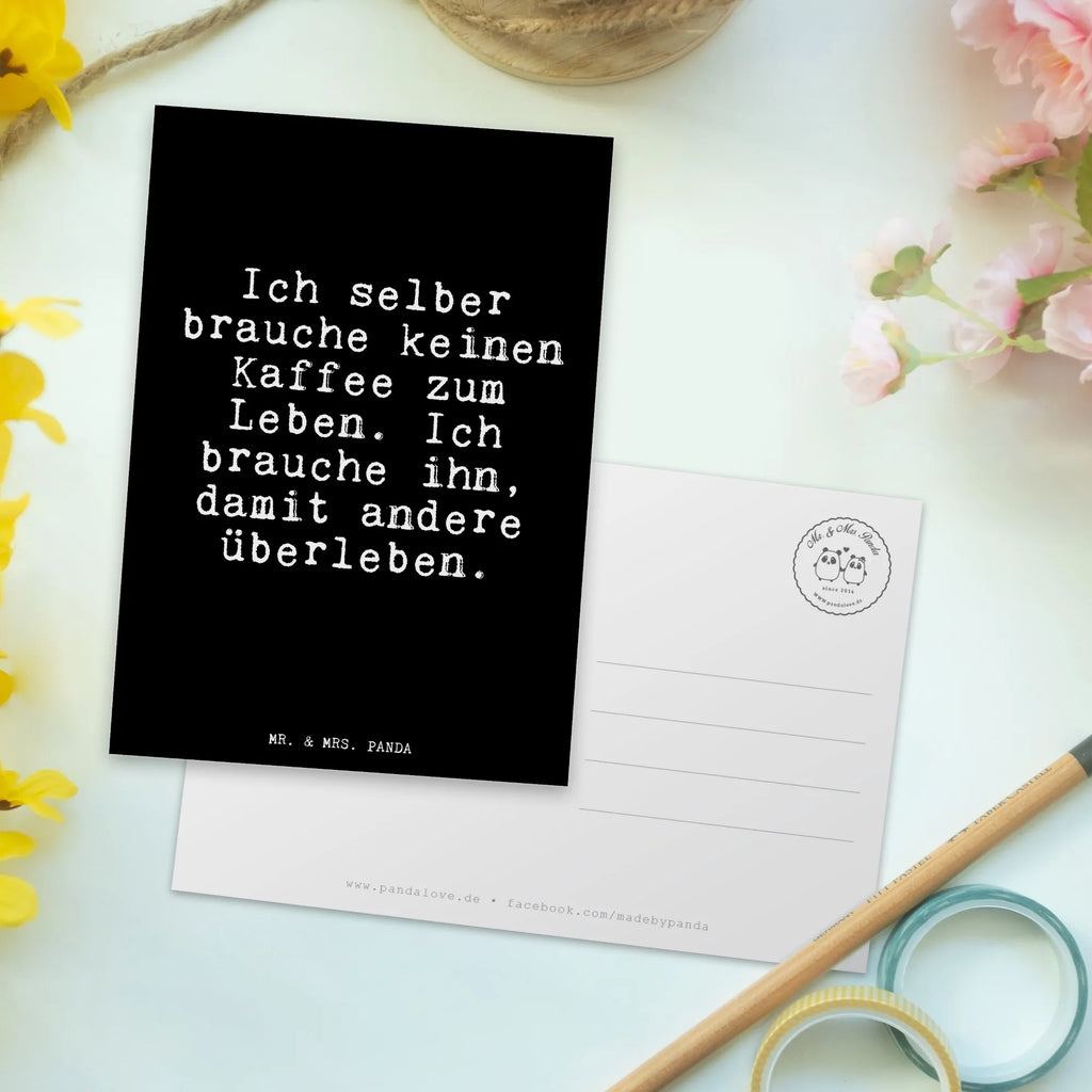 Postcard Ich selber brauche keinen... Postcard, postcards, invitation card, gift card, letter, card, gift, paper, invitation, saying, sayings, funny, wisdom, quotes, Glizzer Spell Proverbs Wisdom Quotes Funny Wisdom Words