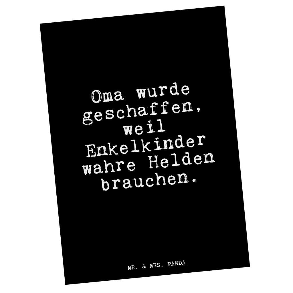 Postcard Oma wurde geschaffen, weil... gift, invitation, postcards, invitation card, gift card, letter, card, paper, Postcard, saying, sayings, funny, wisdom, quotes, Glizzer Spell Proverbs Wisdom Quotes Funny Wisdom Words