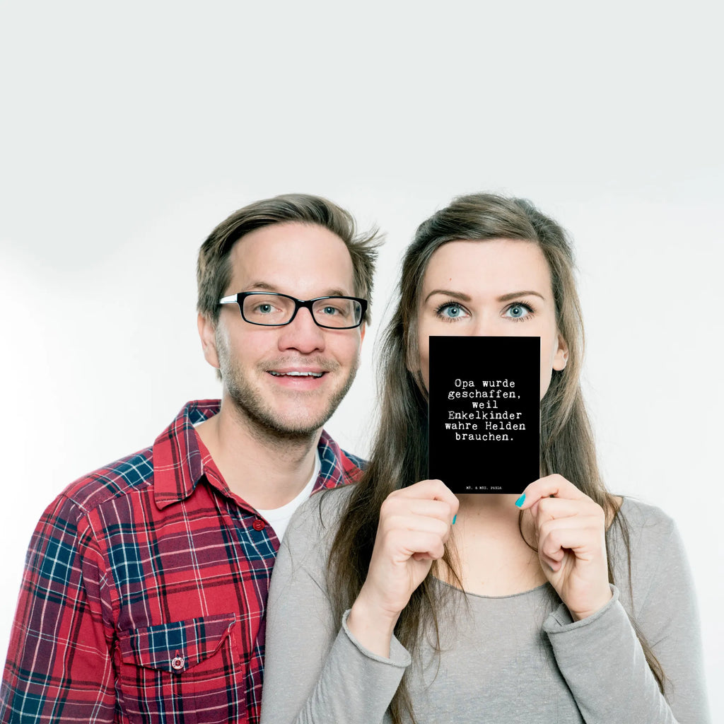 Pocztówka Opa wurde geschaffen, weil... Postkarte, Karte, Geschenkkarte, Grußkarte, Einladung, Ansichtskarte, Geburtstagskarte, Einladungskarte, Dankeskarte, Ansichtskarten, Einladung Geburtstag, Einladungskarten Geburtstag, Spruch, Sprüche, lustige Sprüche, Weisheiten, Zitate, Spruch Geschenke, Glizer Spruch Sprüche Weisheiten Zitate Lustig Weisheit Worte