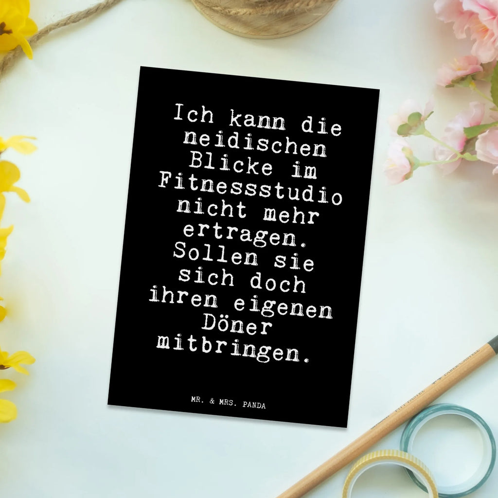 Postcard Ich kann die neidischen... invitation card, card, paper, Postcard, gift, invitation, letter, postcards, gift card, saying, sayings, funny, wisdom, quotes, Glizzer Spell Proverbs Wisdom Quotes Funny Wisdom Words
