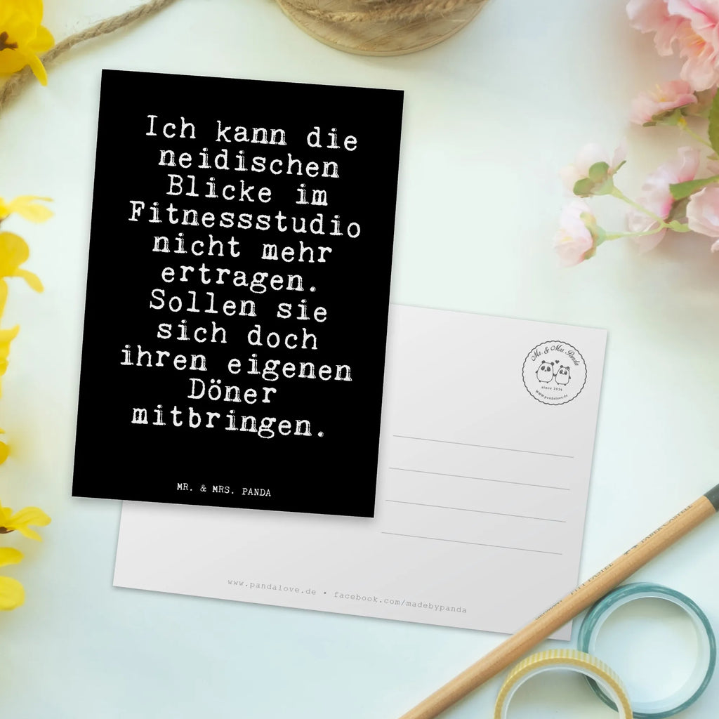 Postcard Ich kann die neidischen... invitation card, card, paper, Postcard, gift, invitation, letter, postcards, gift card, saying, sayings, funny, wisdom, quotes, Glizzer Spell Proverbs Wisdom Quotes Funny Wisdom Words