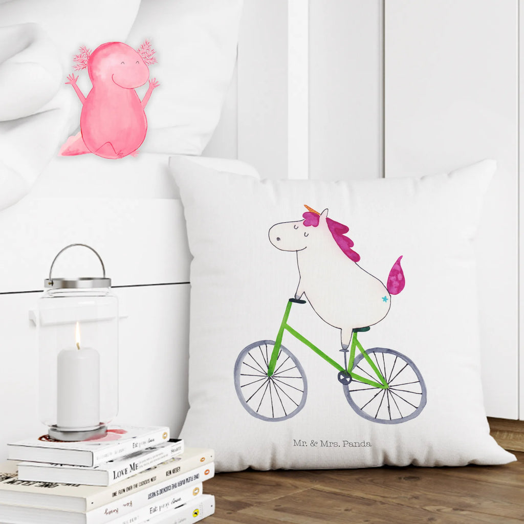 Cushion unicorn cyclist Pillow, settee, soft, fluffy, pad, bed, pillows, 40x40, couch, pillow case, bedroom, sofa, 40 x 40, cushion, unicorn, unicorns, present, cycling, luxury problem, fairy dust, love affliction, cyclist gift, confetti, grief, wheel, bike