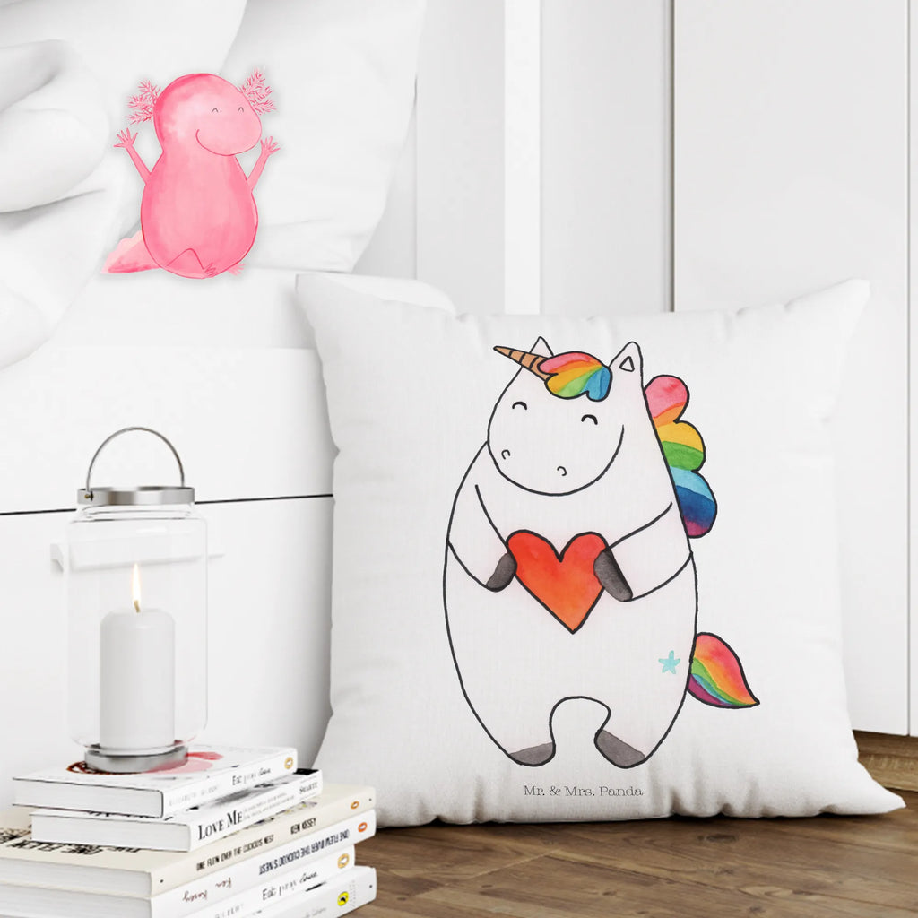 Cushion unicorn Heart 40x40, bedroom, couch, pillows, soft, sofa, cushion, bed, pillow case, settee, pad, 40 x 40, fluffy, Pillow, unicorn, unicorns, girlfriend present, heart, girlfriend gift, funny, bad girl, different, evil, bad, Unicorn