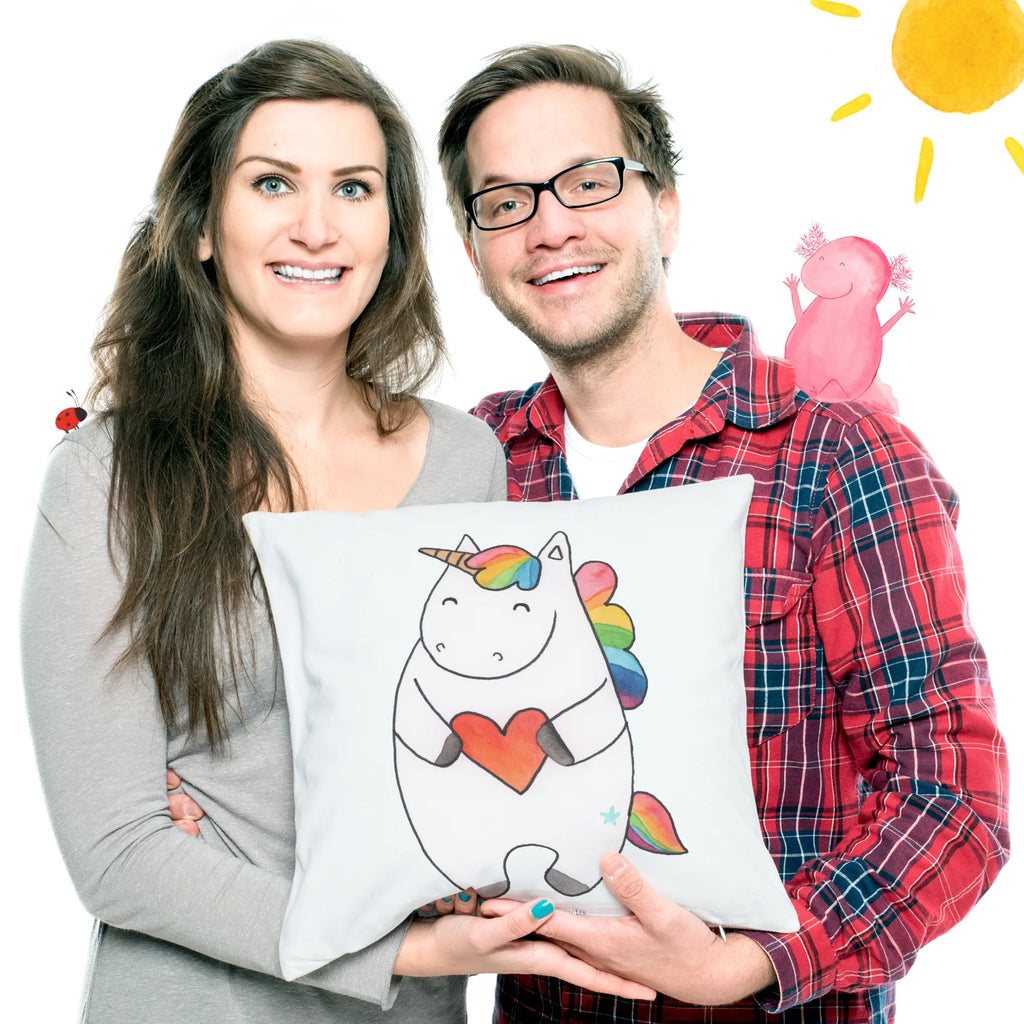 Cushion unicorn Heart 40x40, bedroom, couch, pillows, soft, sofa, cushion, bed, pillow case, settee, pad, 40 x 40, fluffy, Pillow, unicorn, unicorns, girlfriend present, heart, girlfriend gift, funny, bad girl, different, evil, bad, Unicorn