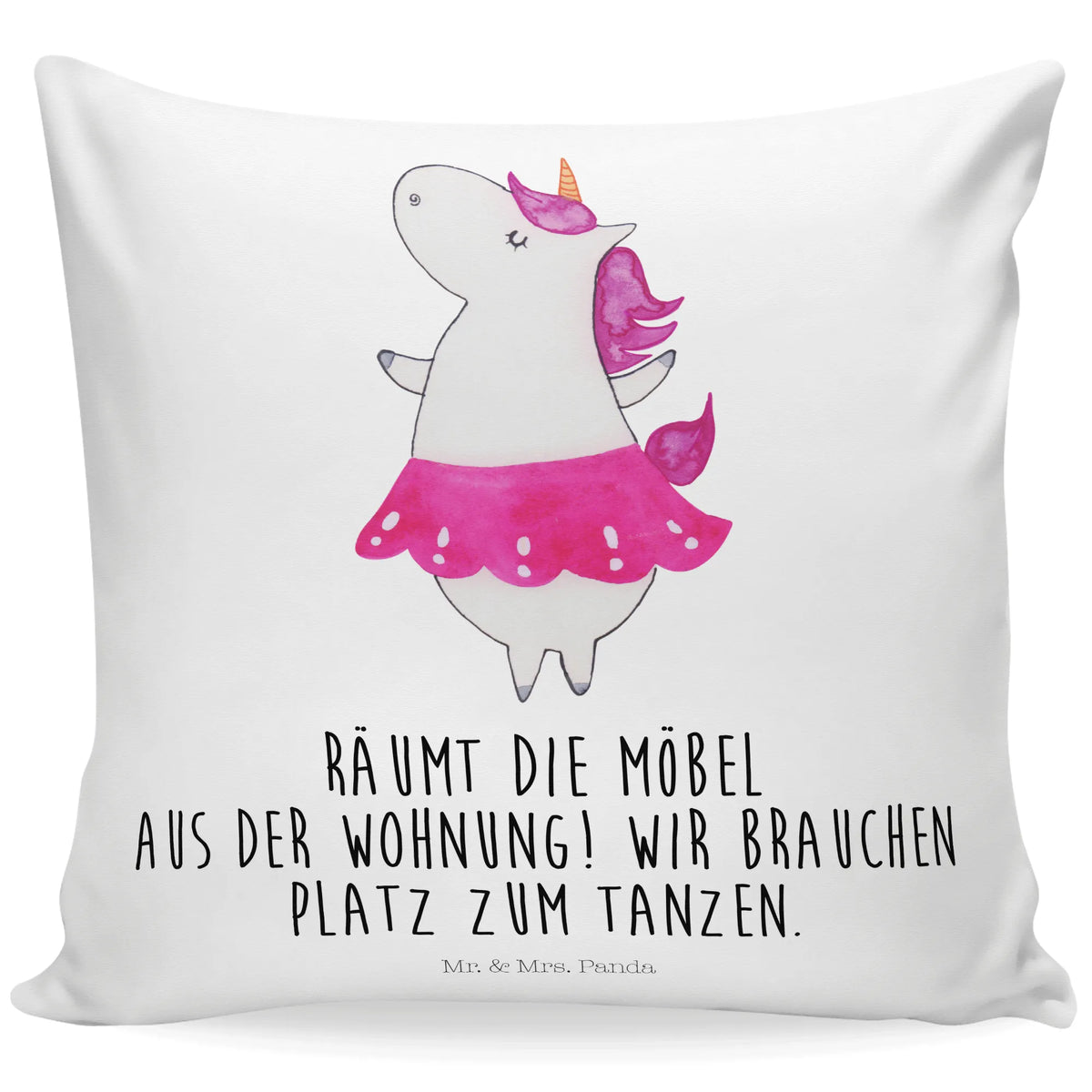 Cushion unicorn ballerina Celebration, dancer present, Fun, Dancer gift, Flat, Dancing