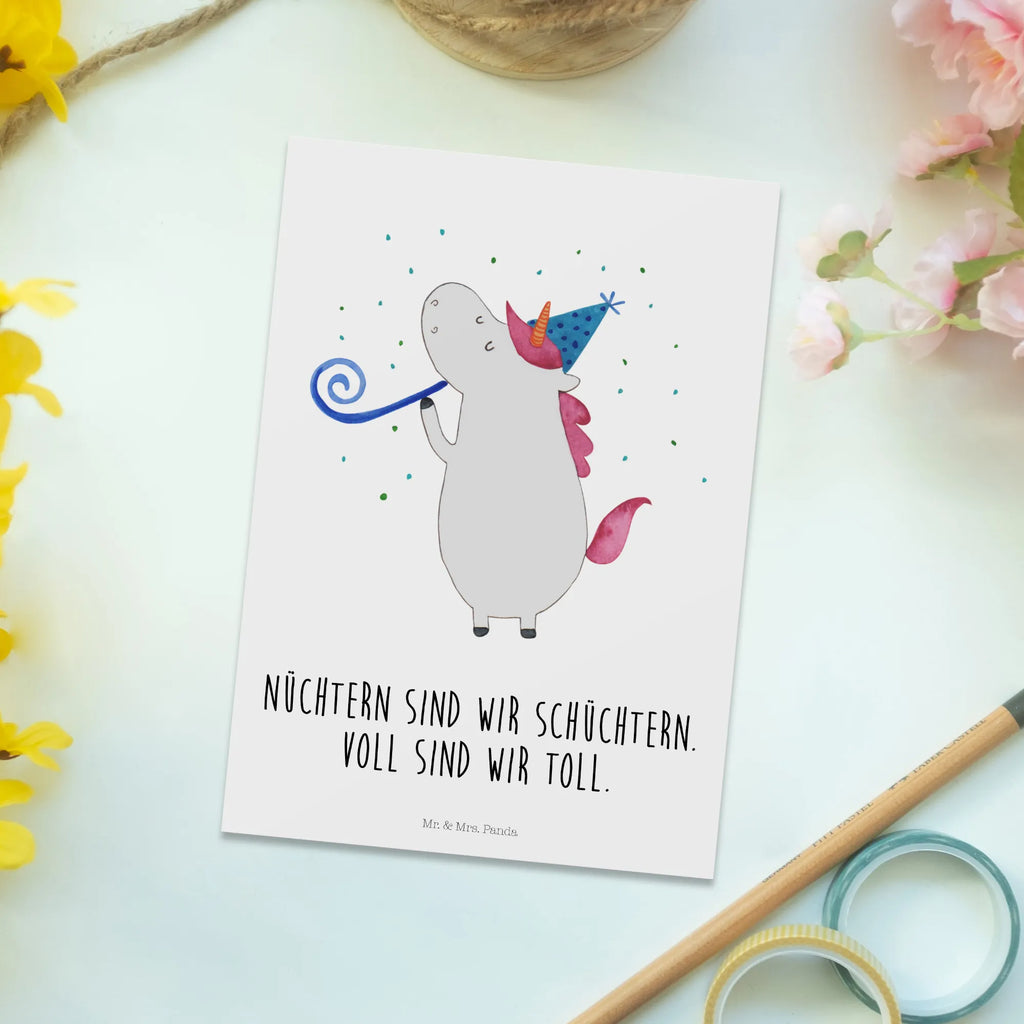 Postcard unicorn party Karte, Postkarte, Geburtstagskarte, Einladungskarten Geburtstag, Einladungskarte, Geschenkkarte, Grußkarte, Dankeskarte, Ansichtskarten, Ansichtskarte, Einladung Geburtstag, Einladung, Einhorn, Einhörner, Einhorn Deko, Unicorn, Feier, Glitzer, Geburtstag, Disco, Club, Party, Alkohol, Konfetti, Fest