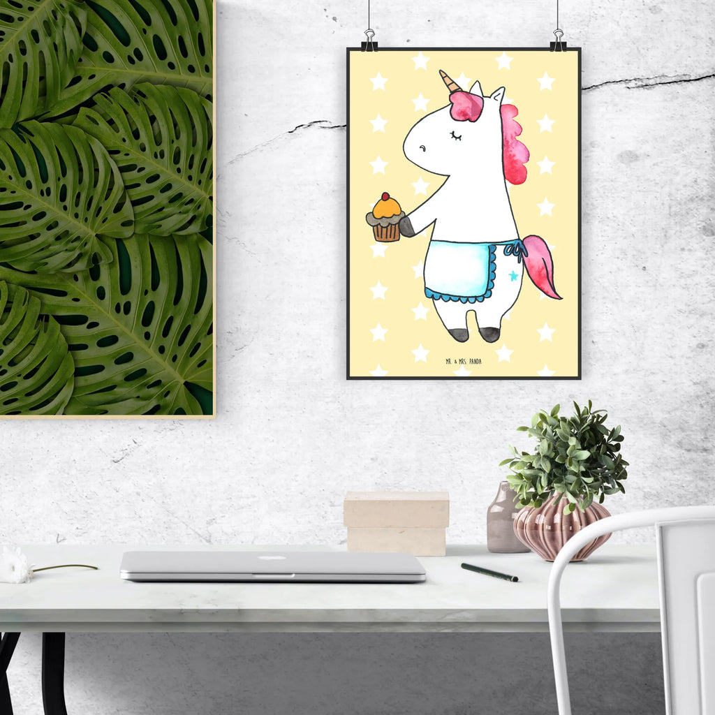 Poster unicorn muffins unicorn, unicorns, cook gift, Birthday, Birthday Greetings, Muffin, Congratulations, Baking, cook present, Unicorn, Cookies, Love Greetings