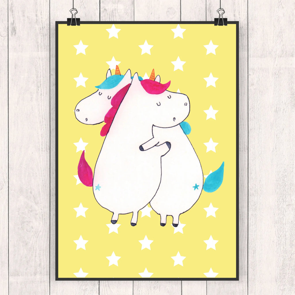 Poster unicorns Embrace wanddruck, Bild, Deko Bild, wandkunst, Wandschmuck, grafikposter, kunstdruck poster, Wanddeko Bild, Bild für Wand, Wandposter, Mr. & Mrs. Panda Poster, Plakat, Posterdruck, Designposter, Wanddekoration, kunstposter, Poster, drucke, Wandbild, wanddeko, Kunstdruck, kunst für die wand, Einhorn Deko, Einhörner, Einhorn, Unicorn, Liebe, BFF, Sister, Familie, Geschwister, Schwestern, Schwester, Freundinnen, Freundin