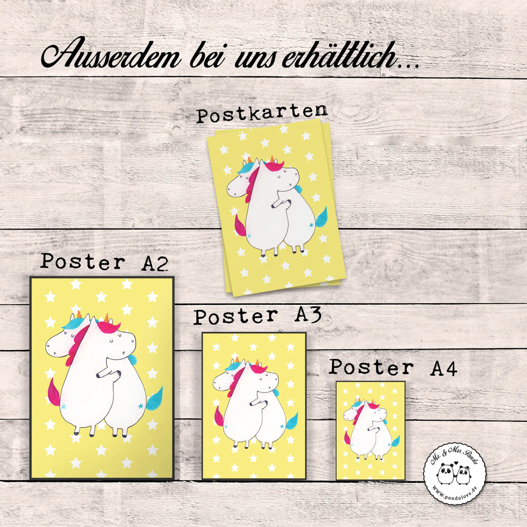 Poster unicorns Embrace wanddruck, Bild, Deko Bild, wandkunst, Wandschmuck, grafikposter, kunstdruck poster, Wanddeko Bild, Bild für Wand, Wandposter, Mr. & Mrs. Panda Poster, Plakat, Posterdruck, Designposter, Wanddekoration, kunstposter, Poster, drucke, Wandbild, wanddeko, Kunstdruck, kunst für die wand, Einhorn Deko, Einhörner, Einhorn, Unicorn, Liebe, BFF, Sister, Familie, Geschwister, Schwestern, Schwester, Freundinnen, Freundin