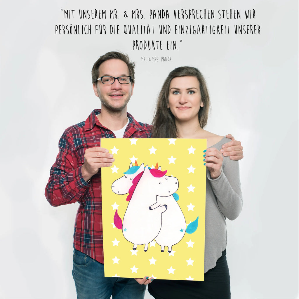 Poster unicorns Embrace wanddruck, Bild, Deko Bild, wandkunst, Wandschmuck, grafikposter, kunstdruck poster, Wanddeko Bild, Bild für Wand, Wandposter, Mr. & Mrs. Panda Poster, Plakat, Posterdruck, Designposter, Wanddekoration, kunstposter, Poster, drucke, Wandbild, wanddeko, Kunstdruck, kunst für die wand, Einhorn Deko, Einhörner, Einhorn, Unicorn, Liebe, BFF, Sister, Familie, Geschwister, Schwestern, Schwester, Freundinnen, Freundin