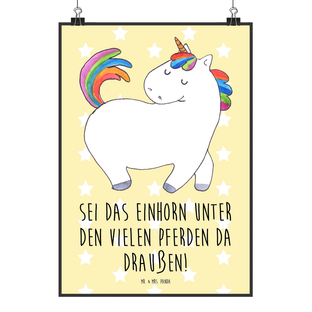 Plakat jednorożec dumnie kroczyć Wanddeko Bild, Plakat, Poster, wanddeko, Mr. & Mrs. Panda Poster, grafikposter, kunst für die wand, Posterdruck, Wanddekoration, Designposter, Bild für Wand, Wandschmuck, Wandposter, Kunstdruck, Bild, wanddruck, kunstdruck poster, Wandbild, Deko Bild, wandkunst, drucke, kunstposter, Einhorn Deko, Einhörner, Einhorn, Unicorn, Stolz, Freundin, Reiter, Geschenk, Bunt, Anders, Reiten, Pferd