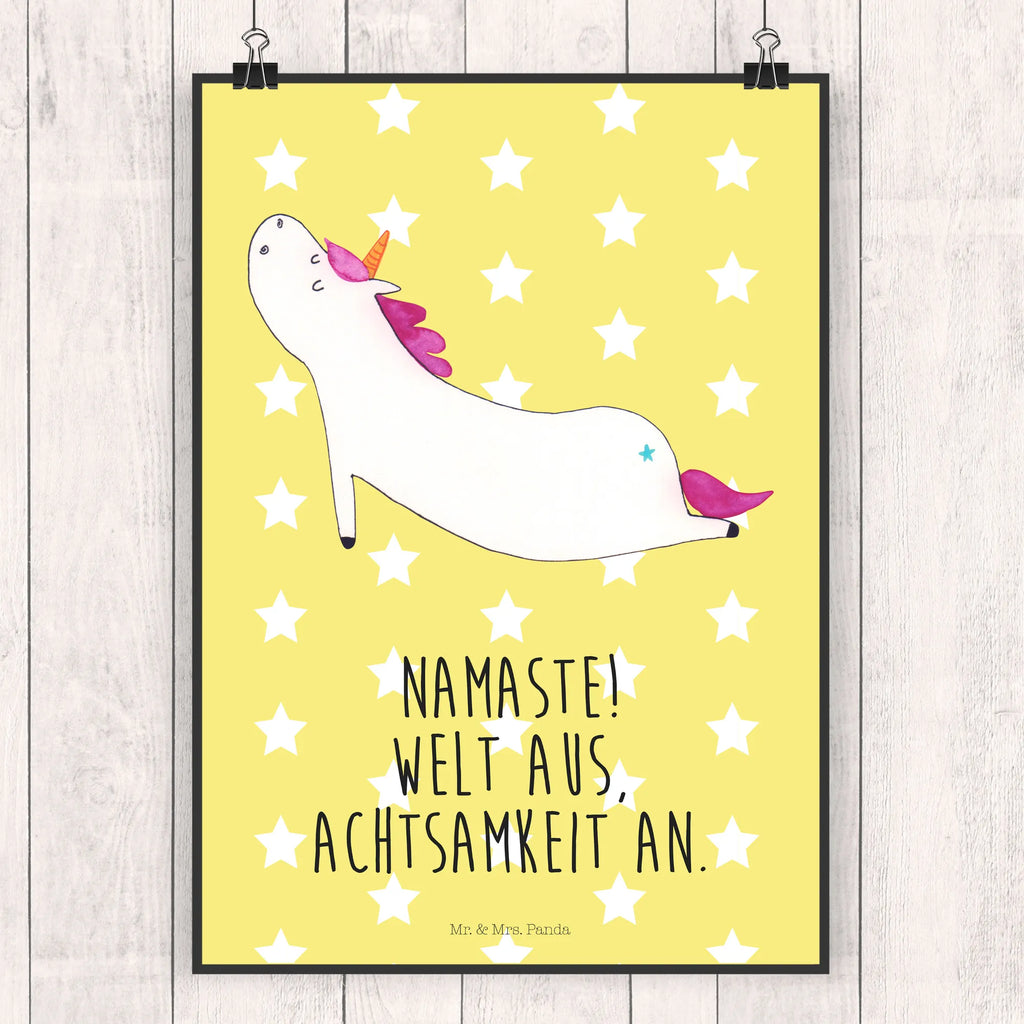 Poster unicorn yoga drucke, Deko Bild, Plakat, Wandposter, wanddruck, Bild für Wand, kunstdruck poster, Wandbild, wanddeko, Bild, Kunstdruck, kunst für die wand, Poster, kunstposter, grafikposter, Wanddeko Bild, Wandschmuck, wandkunst, Designposter, Mr. & Mrs. Panda Poster, Wanddekoration, Posterdruck, Einhorn Deko, Einhörner, Einhorn, Unicorn, Lustig, Achtsamkeit, Sport, Yogamatte, Namaste, Entspannung, Joga, Süß, Witzig, Yoga