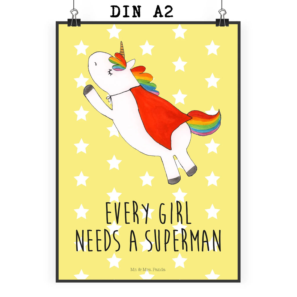 Plakat Jednorożec Super Plakat, Poster, drucke, grafikposter, Posterdruck, Bild für Wand, wanddeko, Deko Bild, kunstdruck poster, Wanddeko Bild, kunst für die wand, wanddruck, wandkunst, Wandposter, Wandschmuck, Bild, Wanddekoration, Mr. & Mrs. Panda Poster, Designposter, kunstposter, Kunstdruck, Wandbild, Einhorn Deko, Einhörner, Einhorn, Unicorn, Geschenk, Traummann, Mädchen, Girl, Freundin, Superheld, Held