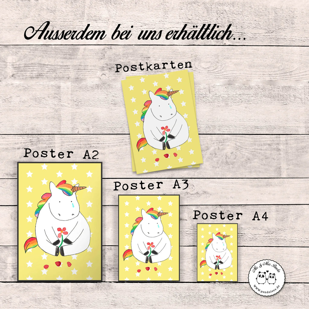 Poster unicorn Sad unicorn, unicorns, love, grief, Friendship, Unicorn, friends, greeting card, glitter, flower, consoling