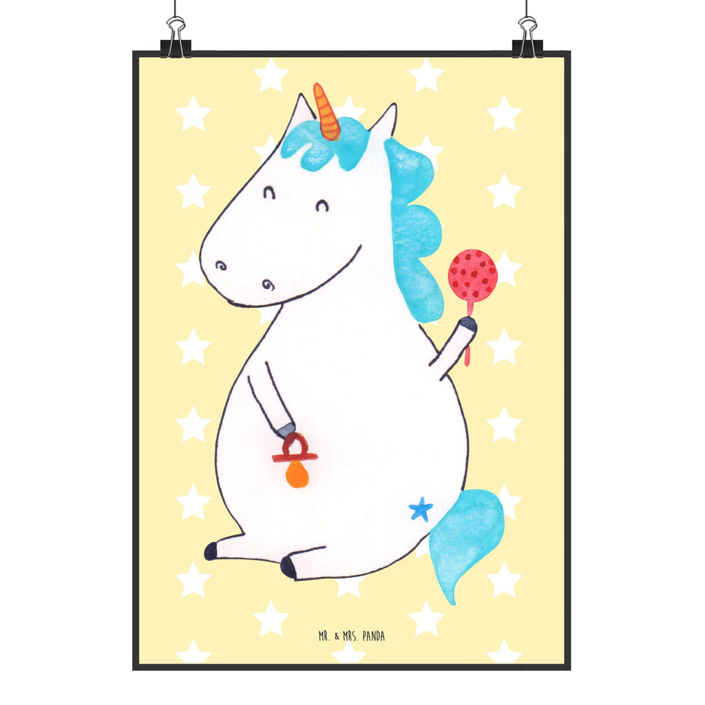 Poster unicorn infant Posterdruck, Wanddekoration, Bild, Wandbild, wanddruck, Mr. & Mrs. Panda Poster, Wanddeko Bild, kunstdruck poster, wandkunst, drucke, wanddeko, Deko Bild, kunst für die wand, kunstposter, grafikposter, Poster, Wandschmuck, Plakat, Kunstdruck, Wandposter, Bild für Wand, Designposter, Einhorn Deko, Einhörner, Einhorn, Unicorn, Nachwuchs, Babyglück, Geburt, Baby, Party, Schnuller, Kind, Mutter, Eltern, Geburtstag, Erstes Kind
