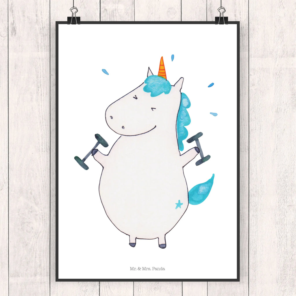 Poster unicorn fitness drucke, Wandposter, Plakat, Bild für Wand, wanddruck, Wandschmuck, grafikposter, wandkunst, Wanddeko Bild, kunstposter, Mr. & Mrs. Panda Poster, Bild, kunstdruck poster, Poster, Designposter, Posterdruck, Kunstdruck, Wanddekoration, kunst für die wand, Deko Bild, Wandbild, wanddeko, Einhorn Deko, Einhörner, Einhorn, Unicorn, Diät, Geräte, Gym, Sport, Abnehmen, Fitnessstudio, Pumpen, Fitness, Sixpack