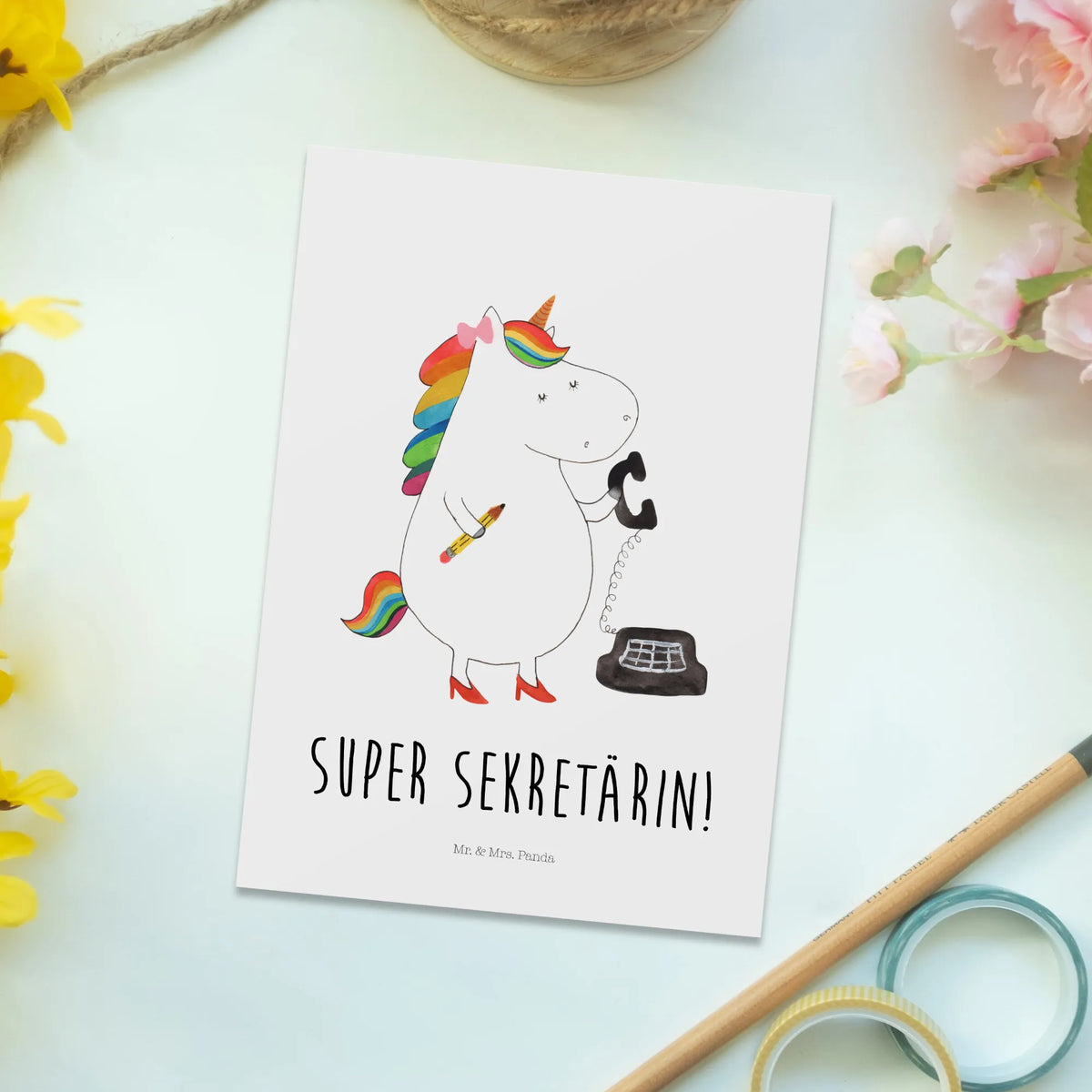 Postkarte Einhorn Sekretärin bildkarte, kunstkarte, Grußkarte, Postkarten, Postkarte, Ansichtskarte, Kunstkarten, Motivkarte, Ansichtskarten, spruchkarte, Designkarte, Fotokarte, einzelkarte, Unicorn, Einhorn, Einhörner, Einhorn Deko, Sekretärin, Büro, Bürokraft, Steuerbüro, Bürohilfe, Steuerkanzlei, Rechtsanwältin, Rechtsanwaltsgehilfin