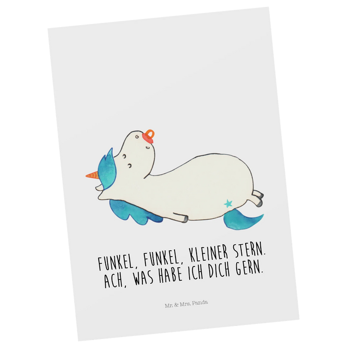 Postcard unicorn dummy