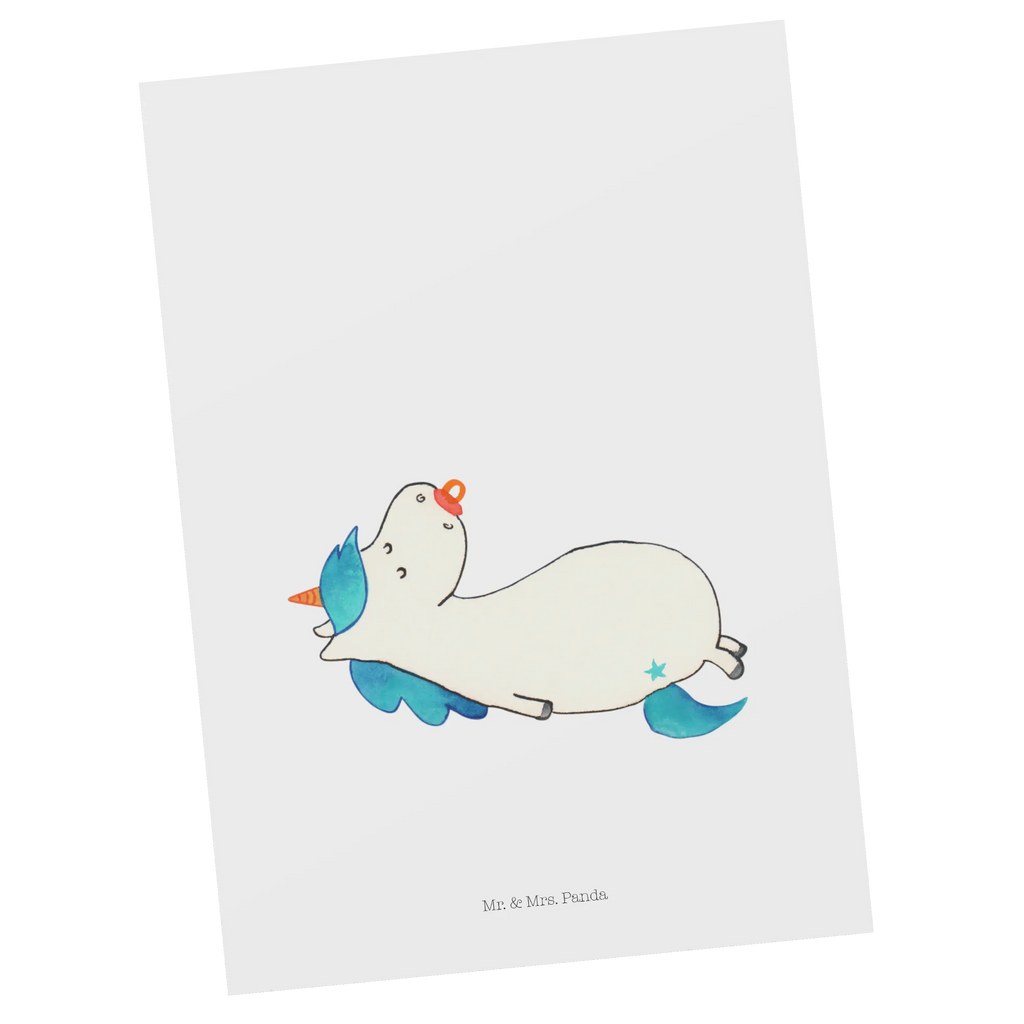 Postcard unicorn dummy postcards, card, letter, gift, gift card, paper, Postcard, invitation, invitation card, unicorn, unicorns, mama, gift birth, toddler, pacifier, birth present, mother, Unicorn, infant, baby, birth gift