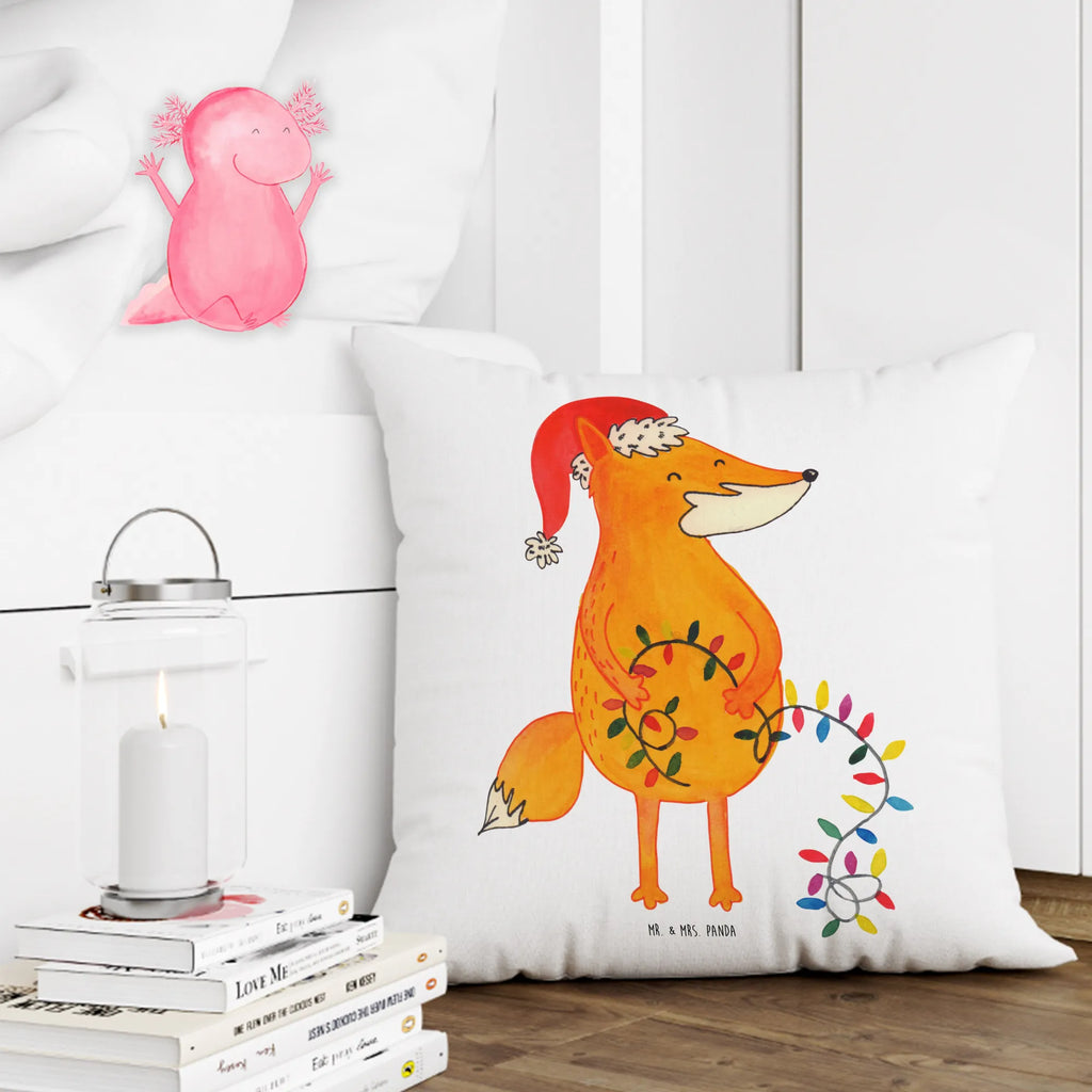 Cushion Fox Christmas fluffy, pad, couch, 40 x 40, soft, cushion, 40x40, sofa, pillows, bedroom, settee, pillow case, bed, Pillow, Winter, Christmas, Christmas time, snow, Saying beautiful, Gift Christmas, Santa Claus, Christmas Eve, Foxes, Fox