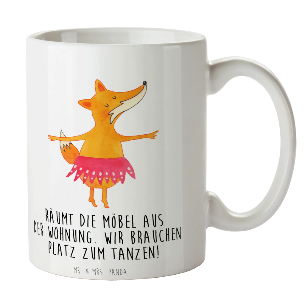 Tasse Fuchs Ballerina Tasse mit Motiven, Tasse mit Zitaten, Kaffeetasse, Porzellantasse, Tasse, Bürotasse, Keramiktasse, Teetasse, Geschenktasse, Fuchs, Ballett, Tänzerin, Füchsin, Party, Einladung, Fuchs Spruch, Geburtstag, Ballerina, Füchse, Tanzen