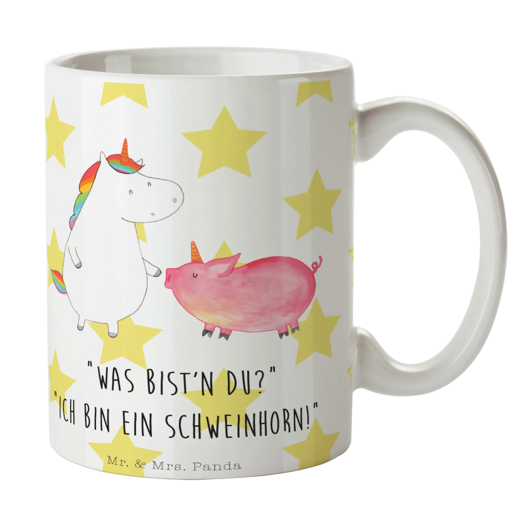 Tasse Einhorn + Schweinhorn Tasse, Tasse mit Motiven, Geschenktasse, Porzellantasse, Kaffeetasse, Bürotasse, Teetasse, Keramiktasse, Tasse mit Zitaten, Einhorn, Einhörner, Einhorn Deko, Unicorn, Schweinchen, Schwein, Schweinhorn, Freundschaft, Freundin