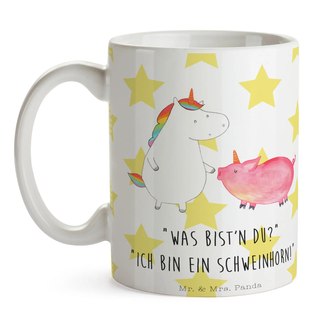 Tasse Einhorn + Schweinhorn Tasse, Tasse mit Motiven, Geschenktasse, Porzellantasse, Kaffeetasse, Bürotasse, Teetasse, Keramiktasse, Tasse mit Zitaten, Einhorn, Einhörner, Einhorn Deko, Unicorn, Schweinchen, Schwein, Schweinhorn, Freundschaft, Freundin