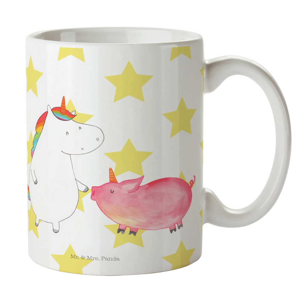 Tasse Einhorn + Schweinhorn Tasse, Tasse mit Motiven, Geschenktasse, Porzellantasse, Kaffeetasse, Bürotasse, Teetasse, Keramiktasse, Tasse mit Zitaten, Einhorn, Einhörner, Einhorn Deko, Unicorn, Schweinchen, Schwein, Schweinhorn, Freundschaft, Freundin
