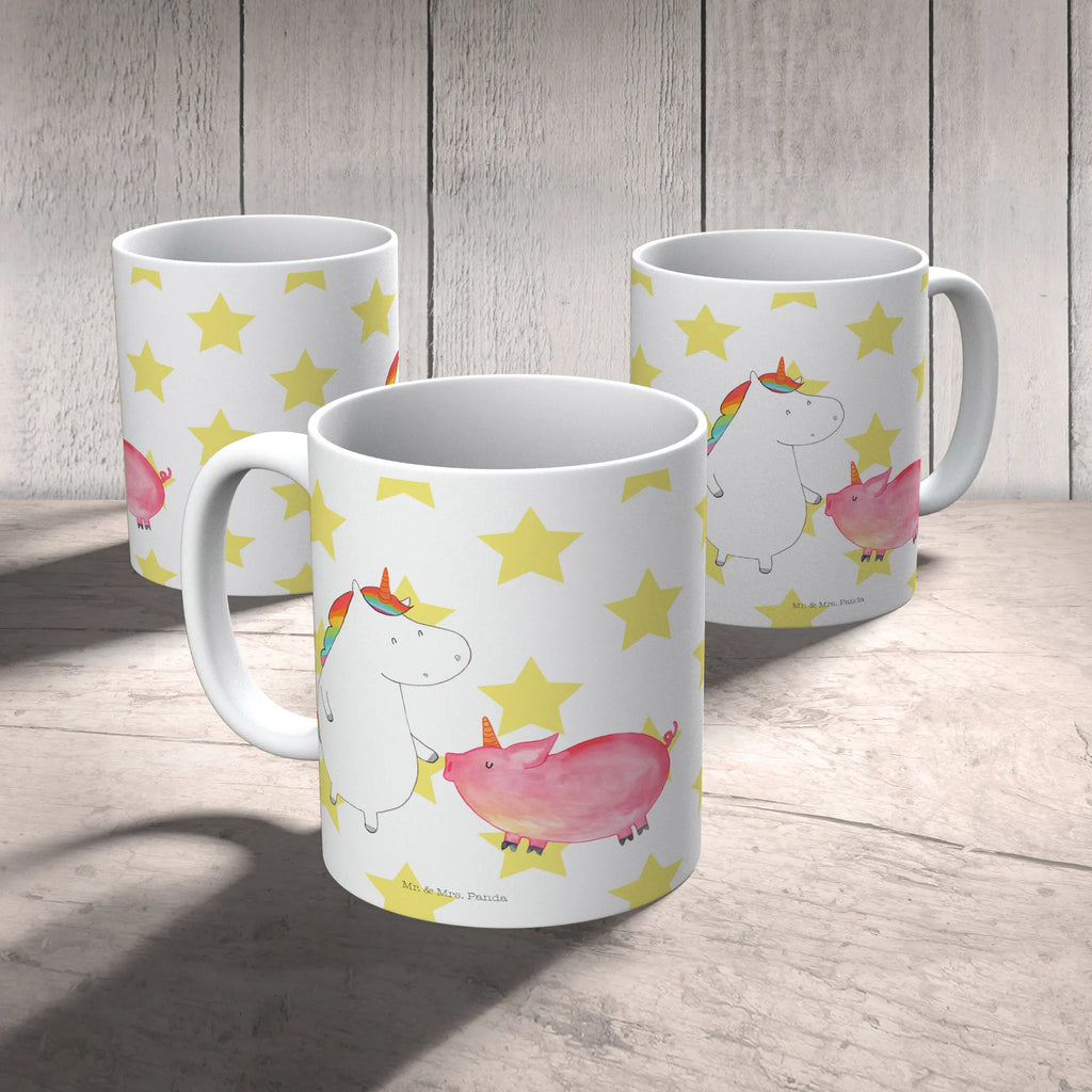 Tasse Einhorn + Schweinhorn Tasse, Tasse mit Motiven, Geschenktasse, Porzellantasse, Kaffeetasse, Bürotasse, Teetasse, Keramiktasse, Tasse mit Zitaten, Einhorn, Einhörner, Einhorn Deko, Unicorn, Schweinchen, Schwein, Schweinhorn, Freundschaft, Freundin