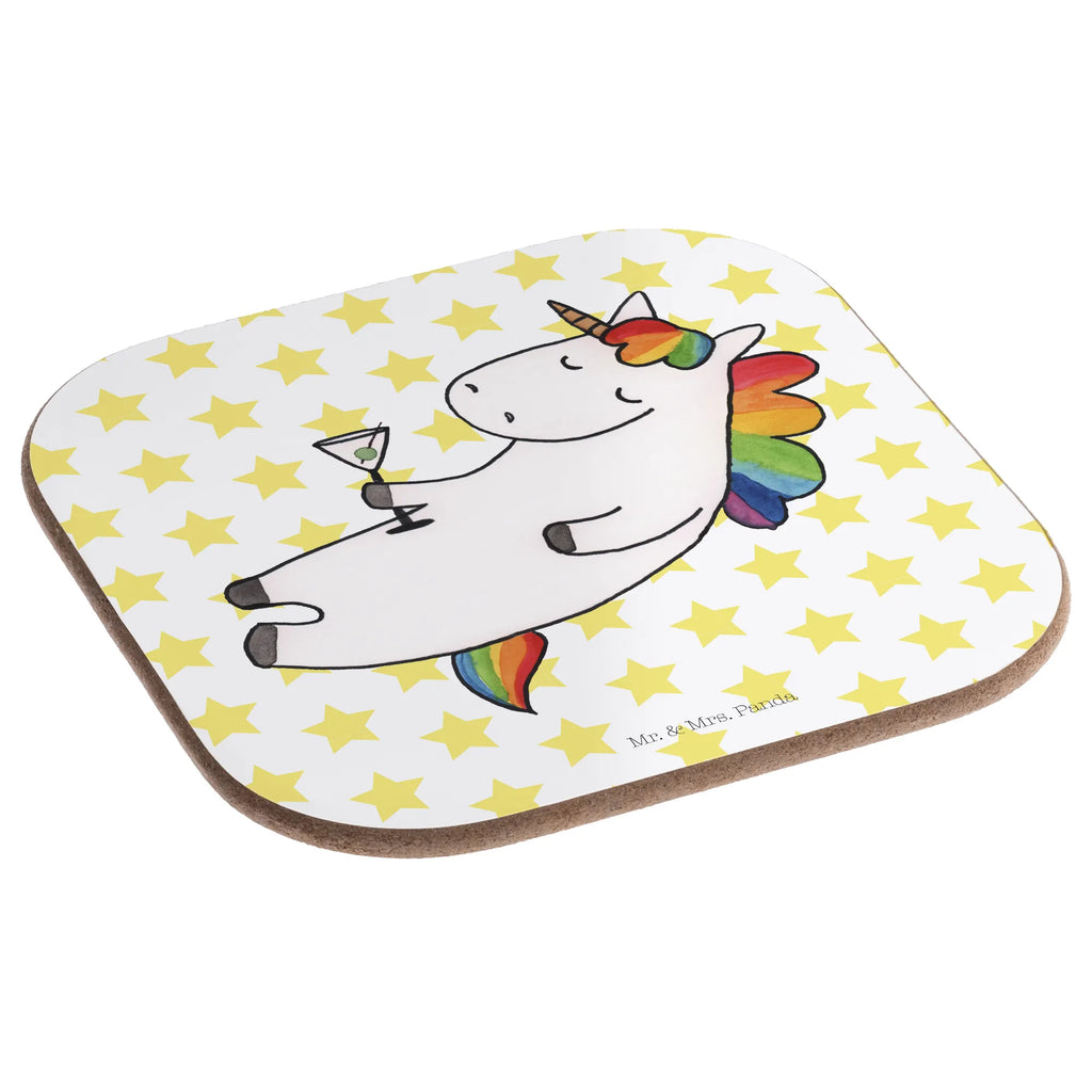 Square coaster unicorn cocktail gifts, Coasters, breakfast, glass coasters, presents, party, gift, unicorn, unicorns, celebrating, fun, birthday, girlfriend present, champagne, girlfriend gift, caipirinha, rum