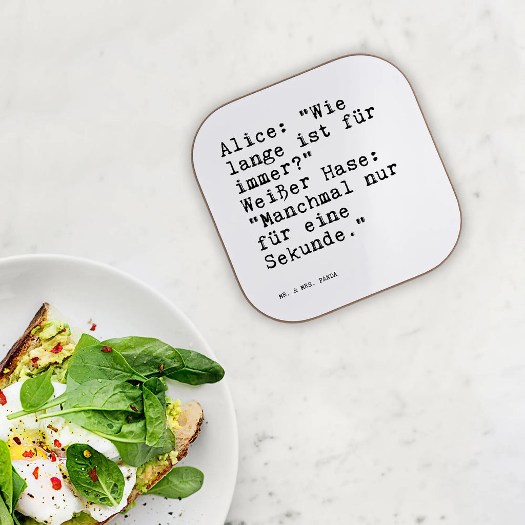 Podkładka Alice: "Wie lange ist... Przysłowie, przysłowia, zabawne przysłowia, mądrości, cytaty, prezenty z przysłowiami