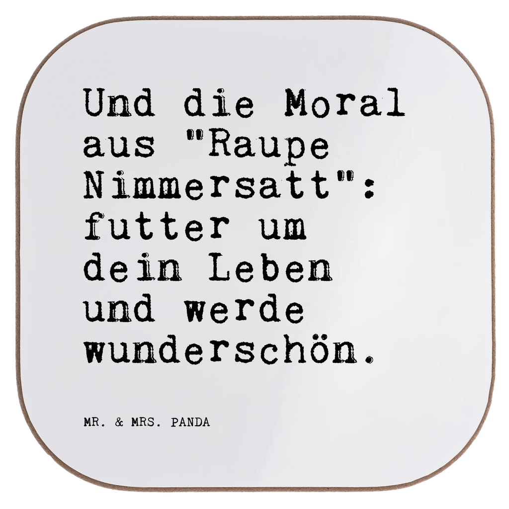 Podkładka Und die Moral aus... Przysłowie, przysłowia, zabawne przysłowia, mądrości, cytaty, prezenty z przysłowiami
