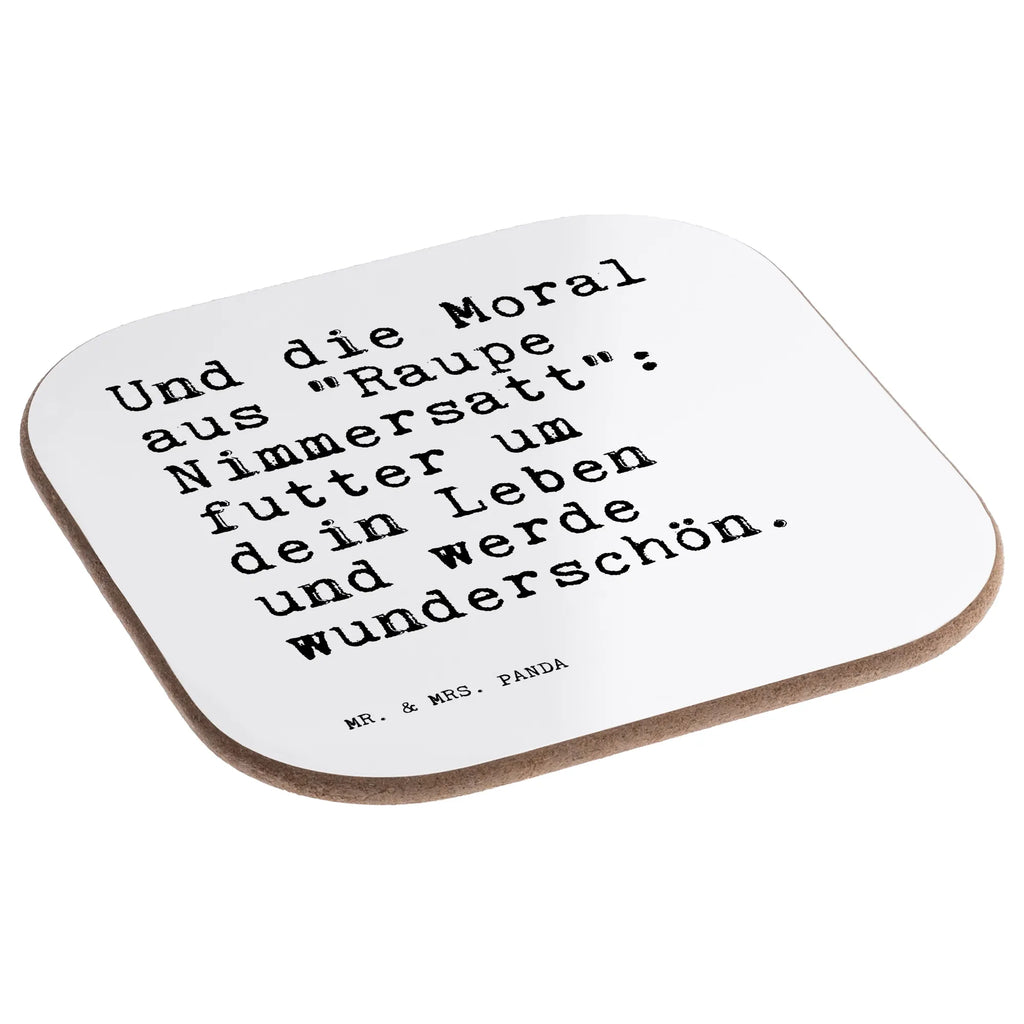 Podkładka Und die Moral aus... Przysłowie, przysłowia, zabawne przysłowia, mądrości, cytaty, prezenty z przysłowiami