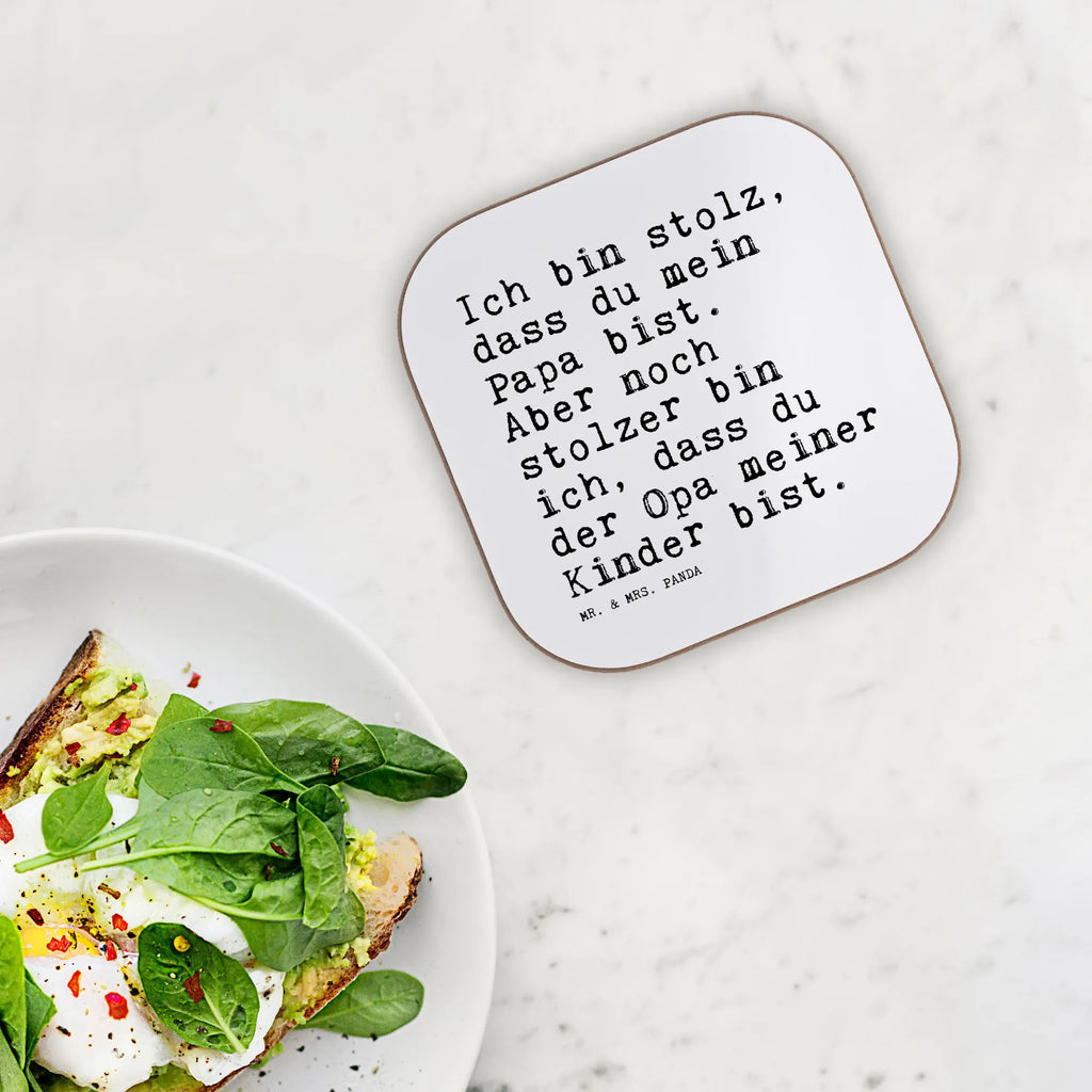 Podkładka Ich bin stolz, dass... Przysłowie, przysłowia, zabawne przysłowia, mądrości, cytaty, prezenty z przysłowiami