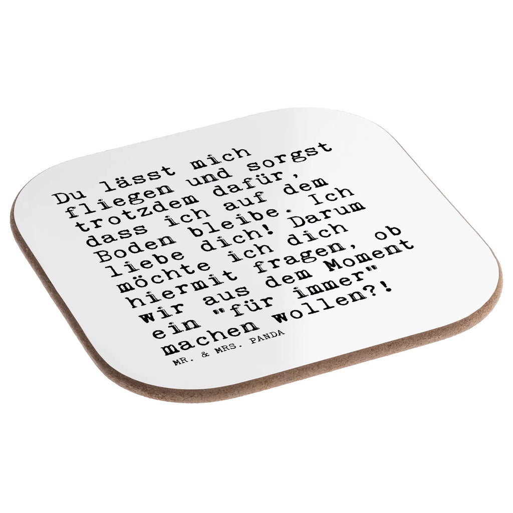 Square coaster Du lässt mich fliegen... glass coasters, Coasters, gift, gifts, breakfast, party, presents, saying, sayings, funny, wisdom, quotes, Sayings Proverbs Wisdom Quotes Funny Wisdom Words