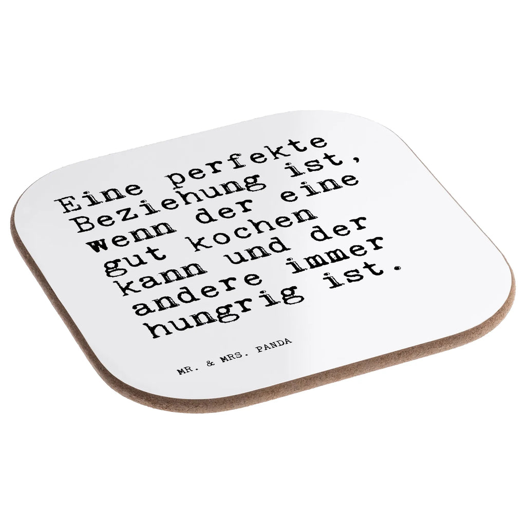 Square coaster Eine perfekte Beziehung ist,... gift, gifts, party, Coasters, presents, breakfast, glass coasters, saying, sayings, funny, wisdom, quotes, Sayings Proverbs Wisdom Quotes Funny Wisdom Words