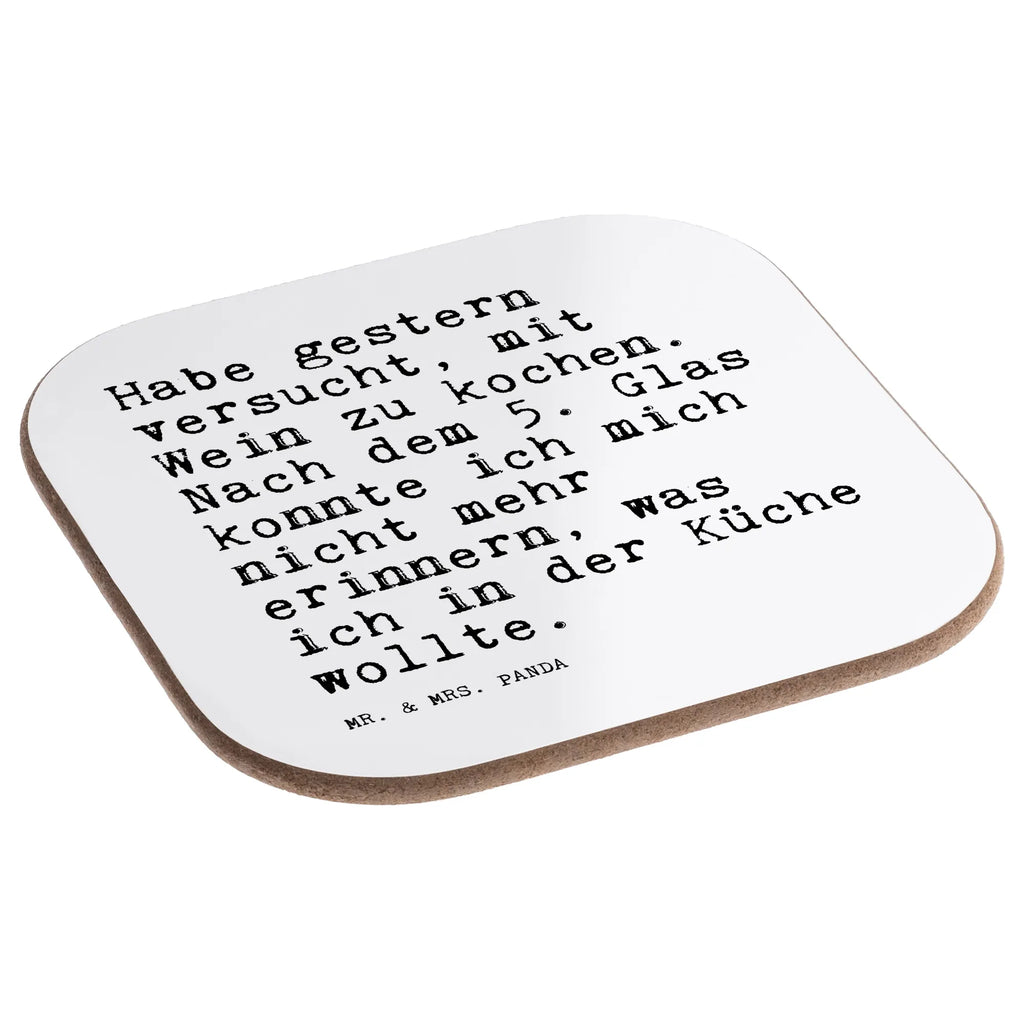 Square coaster Habe gestern versucht, mit... presents, gifts, glass coasters, Coasters, gift, breakfast, party, saying, sayings, funny, wisdom, quotes, Sayings Proverbs Wisdom Quotes Funny Wisdom Words