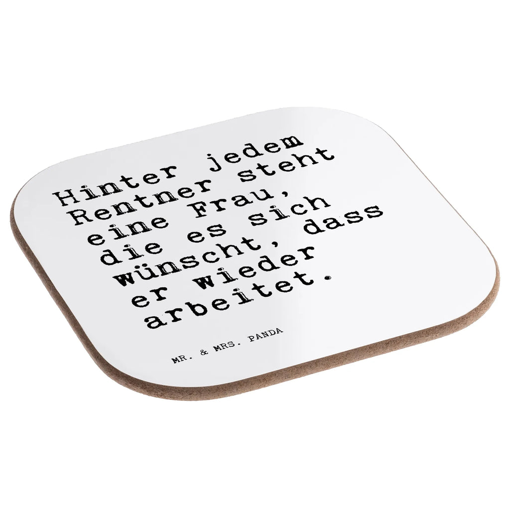 Podkładka Hinter jedem Rentner steht... Przysłowie, przysłowia, zabawne przysłowia, mądrości, cytaty, prezenty z przysłowiami