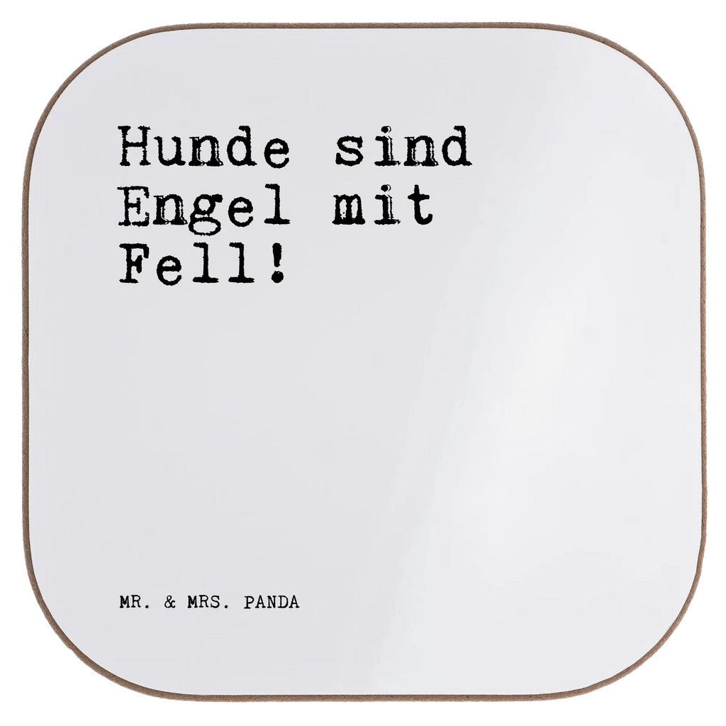 Square coaster Hunde sind Engel mit... breakfast, gifts, glass coasters, presents, gift, Coasters, party, saying, sayings, funny, wisdom, quotes, Sayings Proverbs Wisdom Quotes Funny Wisdom Words