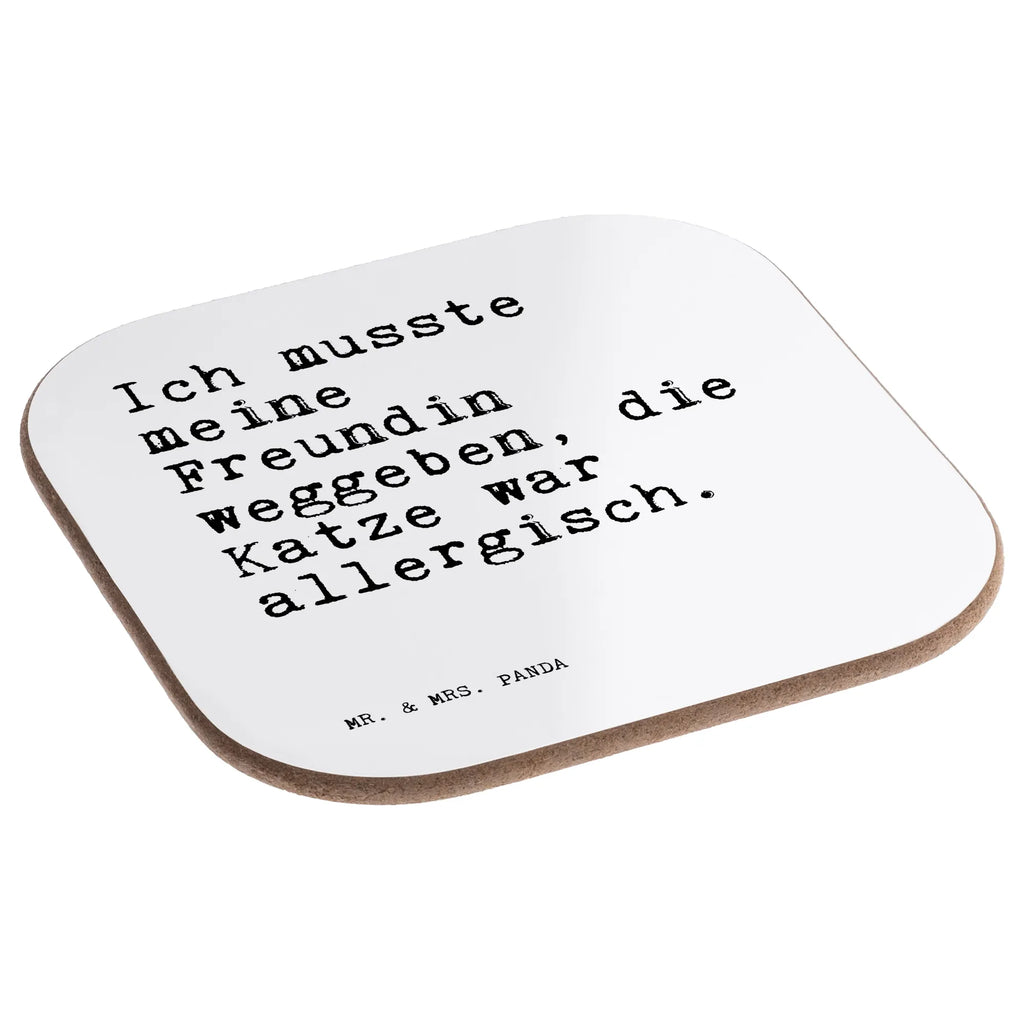 Square coaster Ich musste meine Freundin... gifts, gift, party, Coasters, presents, glass coasters, breakfast, saying, sayings, funny, wisdom, quotes, Sayings Proverbs Wisdom Quotes Funny Wisdom Words