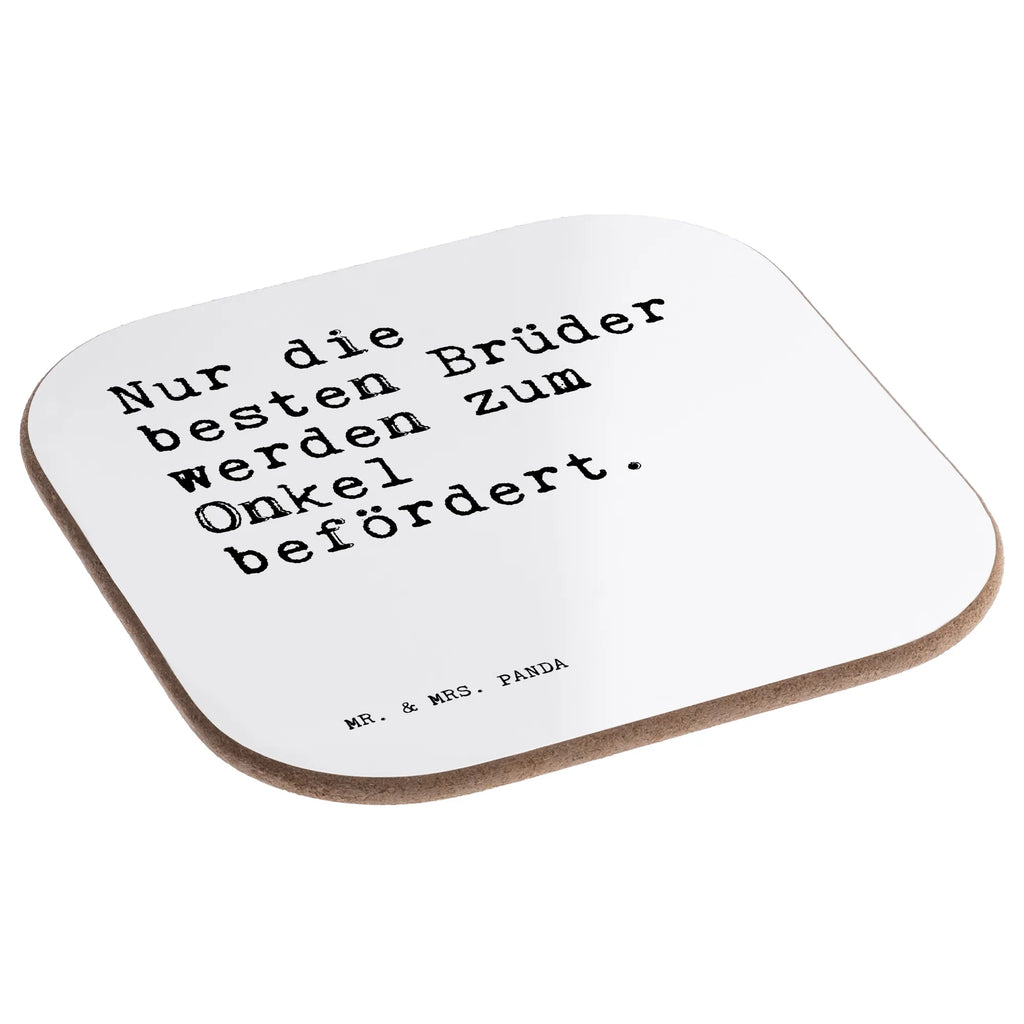 Square coaster Nur die besten Brüder... gift, party, presents, gifts, breakfast, glass coasters, Coasters, saying, sayings, funny, wisdom, quotes, Sayings Proverbs Wisdom Quotes Funny Wisdom Words