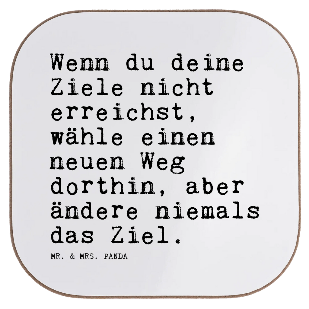 Square coaster Wenn du deine Ziele... glass coasters, Coasters, breakfast, gift, gifts, presents, party, saying, sayings, funny, wisdom, quotes, Sayings Proverbs Wisdom Quotes Funny Wisdom Words