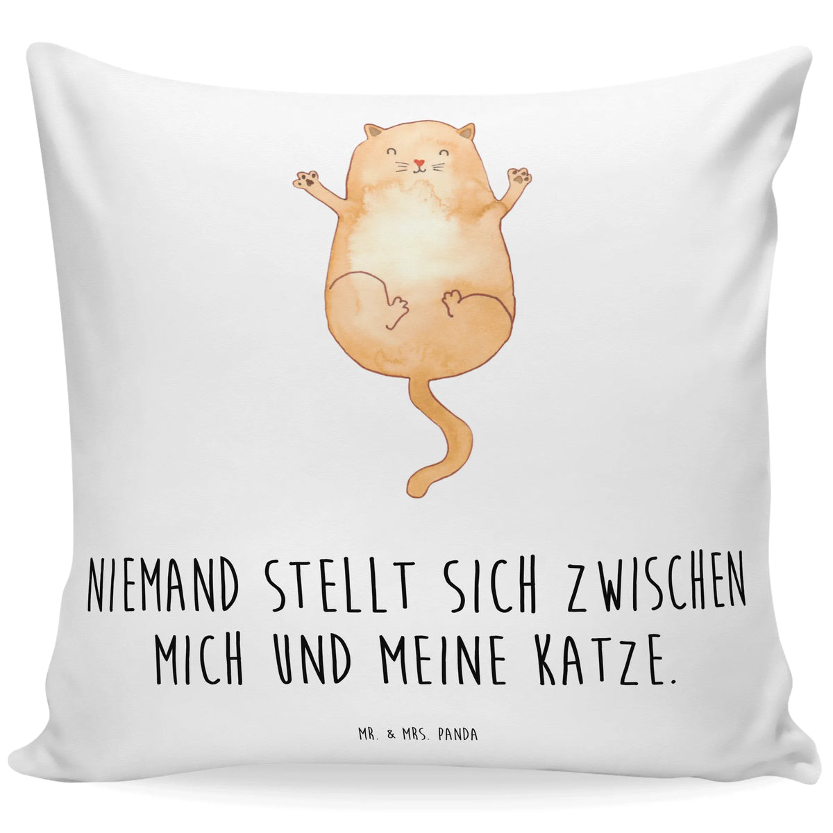 Cushion Cat Embrace Pillow, settee, bed, pillows, pillow case, fluffy, 40 x 40, sofa, 40x40, pad, cushion, soft, couch, bedroom, cat, tomcat, kitty, meow, kitten, housecat, mama cat, love cats, cat image, cat fan, cat lover, cat fancier, cat decoration, gift for cat lover, cat owner, funny cats, cat sayings, cat motto, funny cat gifts, fan merchandise, cat stuff, animal lover, Cats, family, friends, best friends, cats, pet, girlfriend, pussy, cat love, love