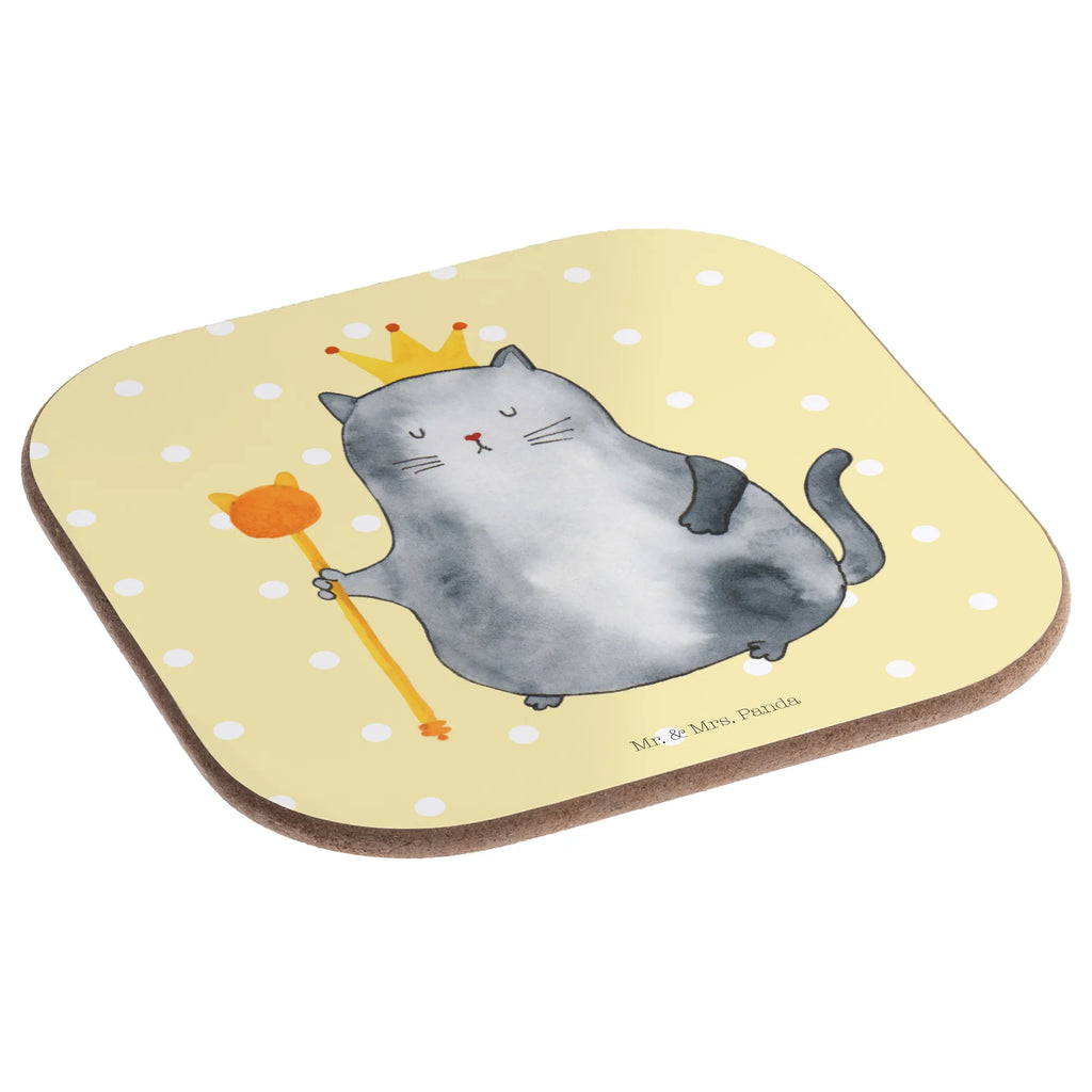 Square coaster Cat king gifts, presents, Coasters, party, gift, glass coasters, breakfast, cat, tomcat, kitty, meow, kitten, housecat, mama cat, love cats, cat image, cat fan, cat lover, cat fancier, cat decoration, gift for cat lover, cat owner, funny cats, cat sayings, cat motto, funny cat gifts, fan merchandise, cat stuff, animal lover, apartment, moving in, queen, cats, first own apartment, pet, tenement, move, king, family, pussy