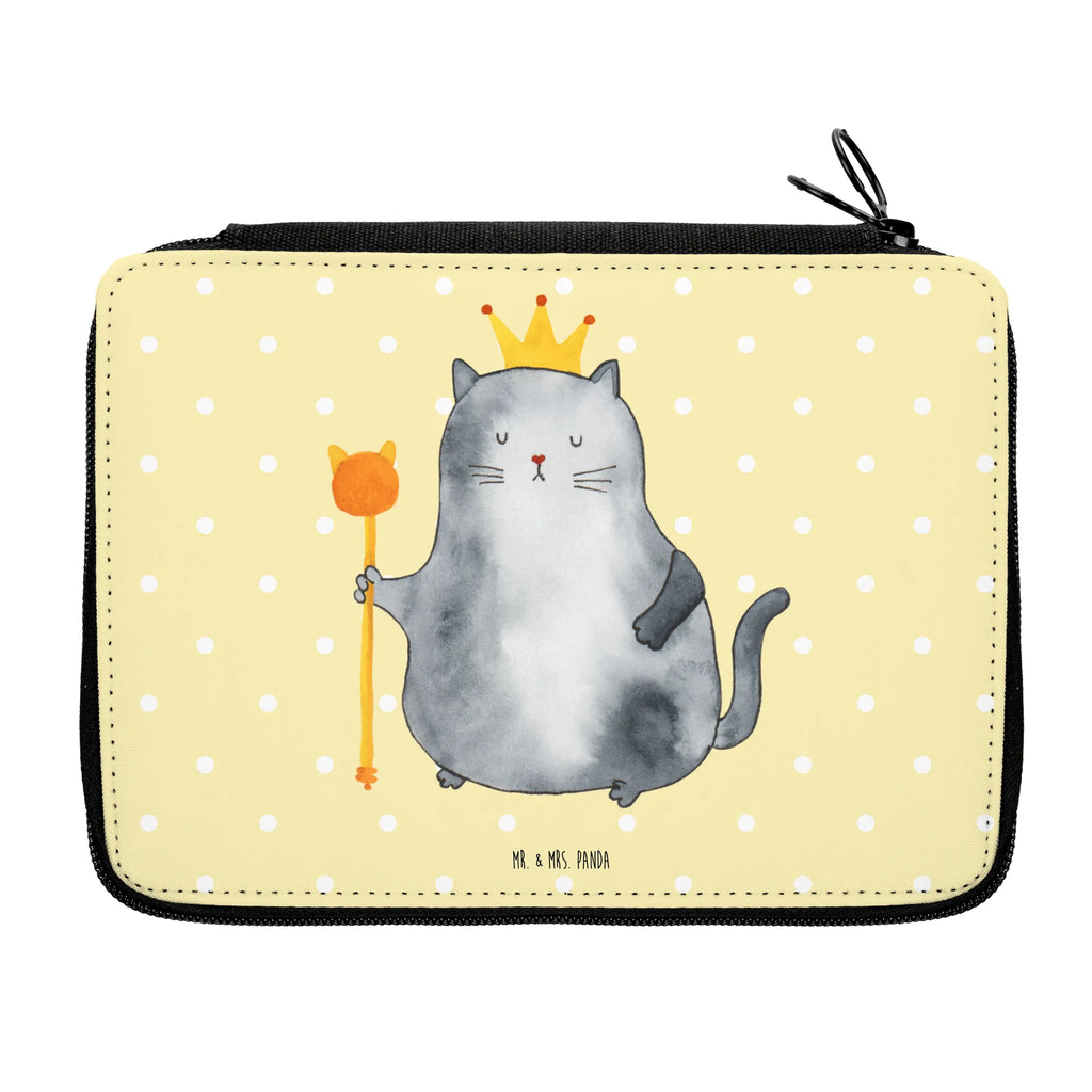 Leather folder Cat king gift, primary school, pencil case, enrolment, pupil, pencil bag, motif, pen roll, school, child, cat, tomcat, kitty, meow, kitten, housecat, mama cat, love cats, cat image, cat fan, cat lover, cat fancier, cat decoration, gift for cat lover, cat owner, funny cats, cat sayings, cat motto, funny cat gifts, fan merchandise, cat stuff, animal lover, pussy, first own apartment, pet, queen, cats, moving in, move, family, apartment, tenement, king